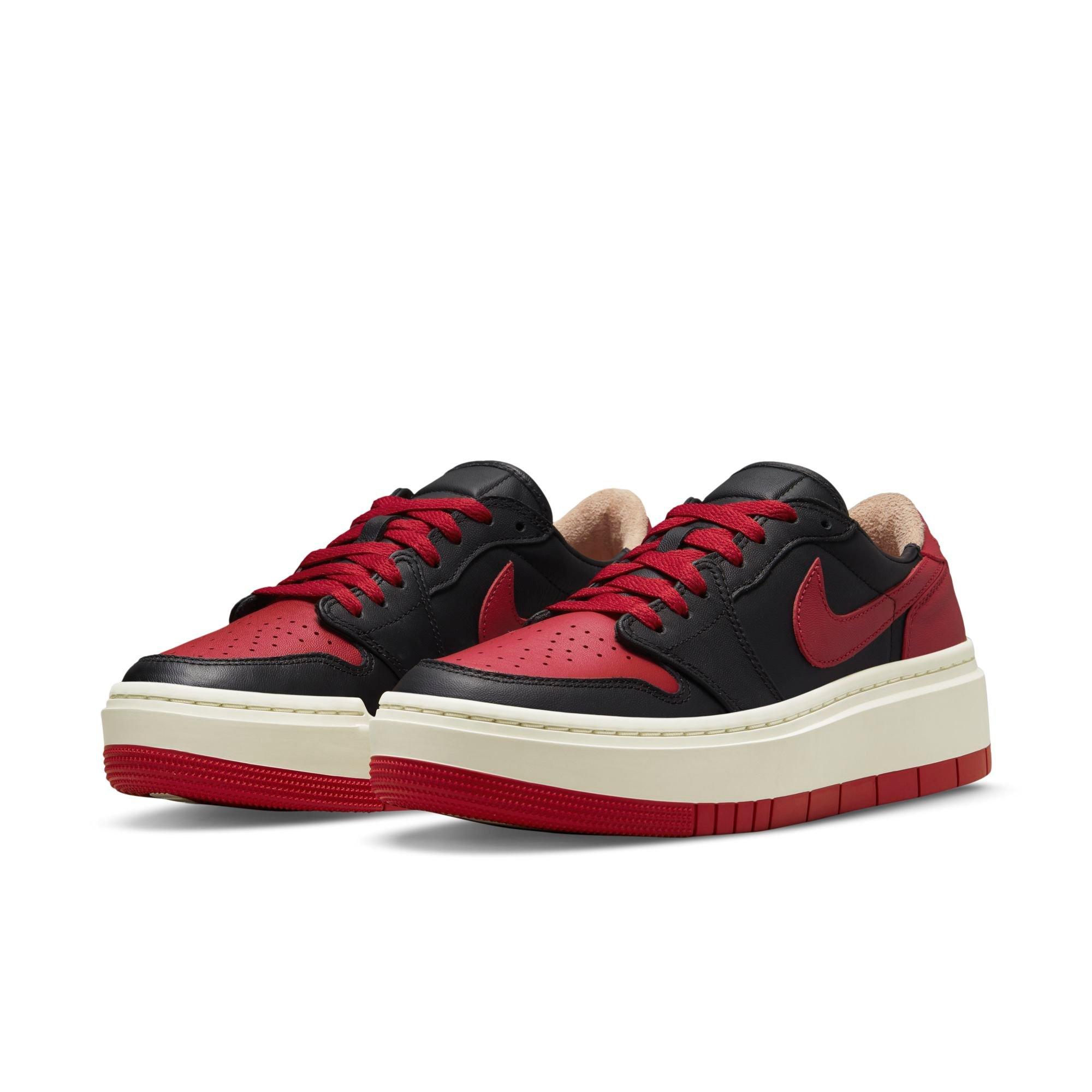 Jordan 1 Elevate Low SE "Black/Gym Red/Sail" Women's Shoe - BLACK/RED Thumbnail View 9