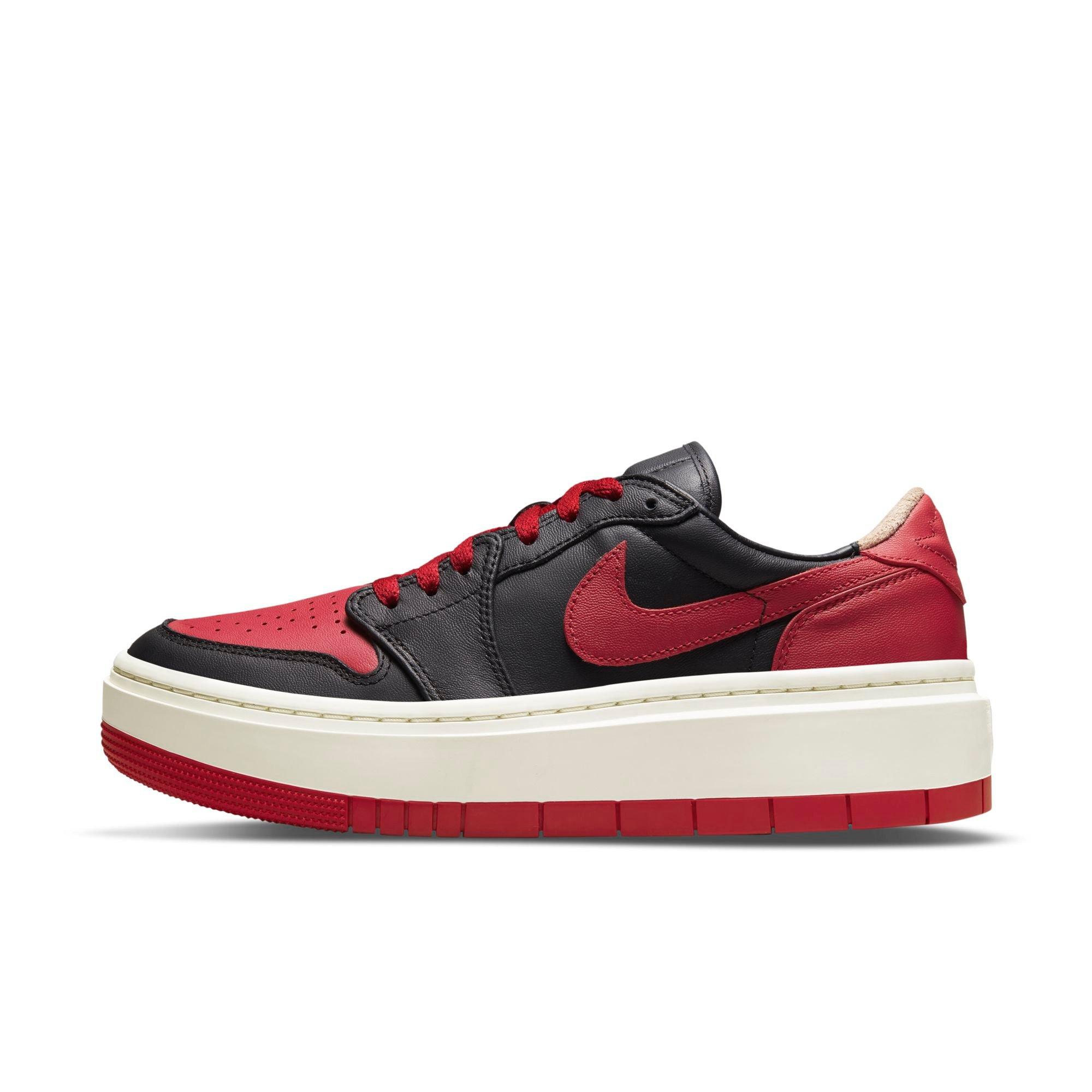 Jordan 1 Elevate Low SE "Black/Gym Red/Sail" Women's Shoe - BLACK/RED Thumbnail View 7
