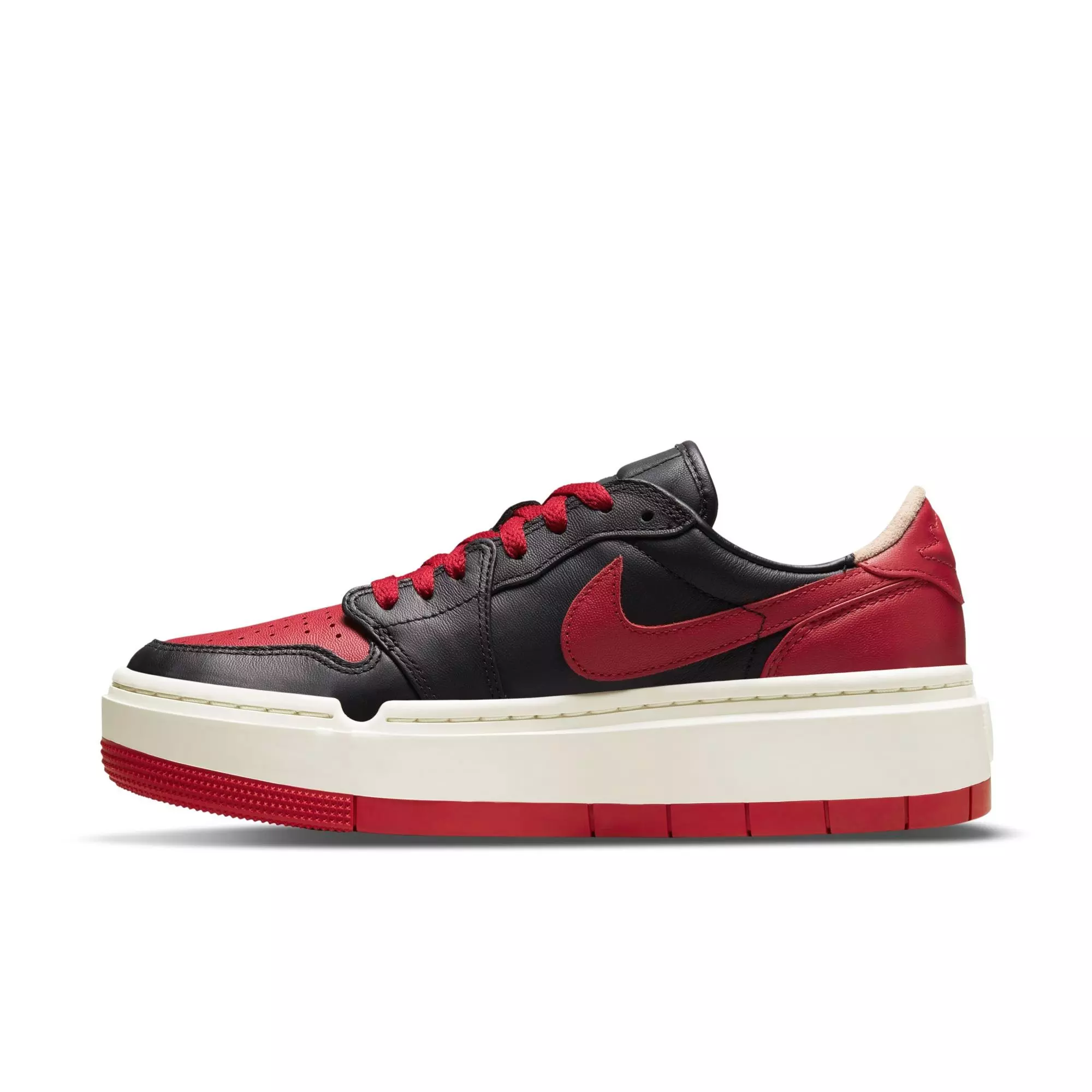 Jordan 1 Elevate Low SE "Black/Gym Red/Sail" Women's Shoe - BLACK/RED