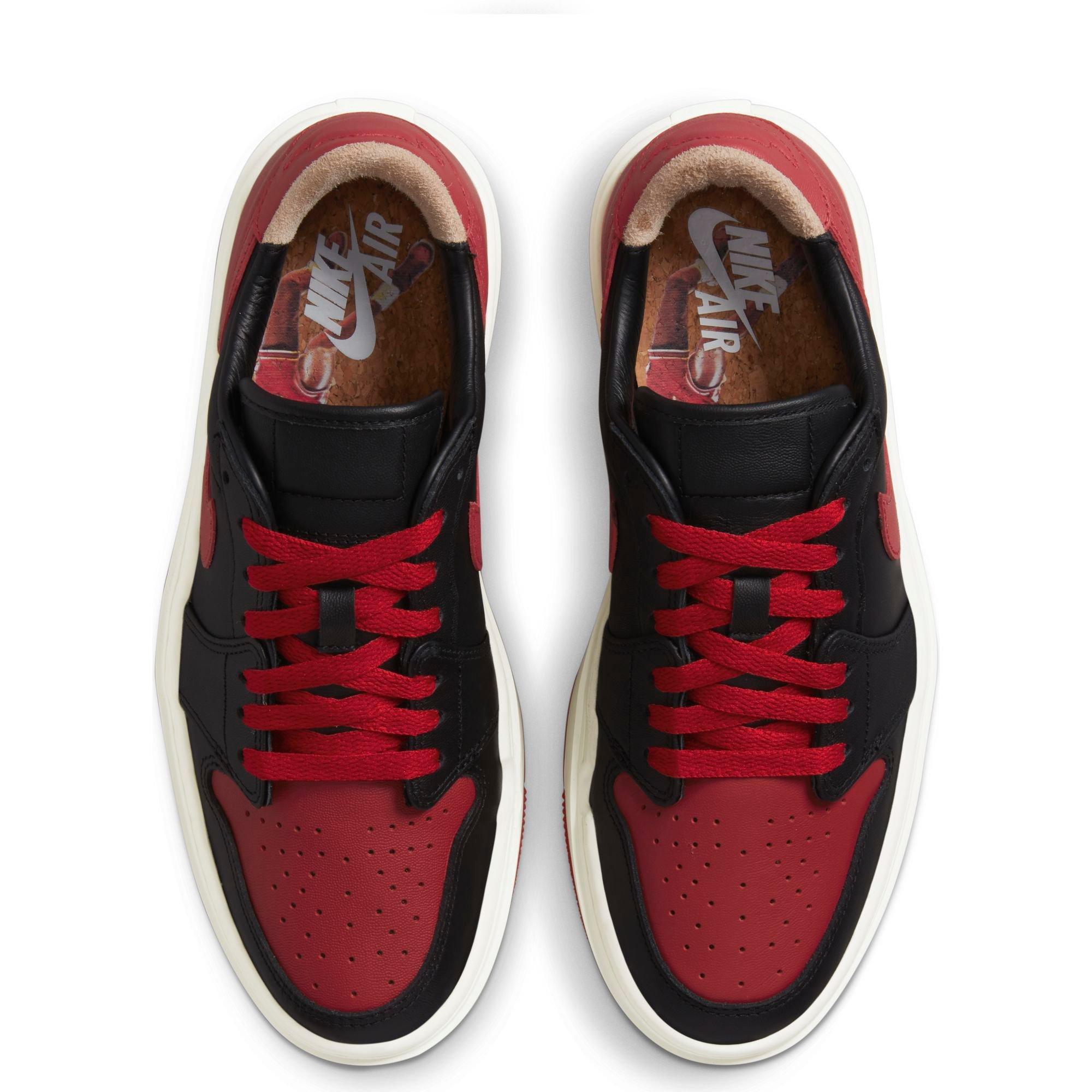 Jordan 1 Elevate Low SE "Black/Gym Red/Sail" Women's Shoe - BLACK/RED Thumbnail View 10