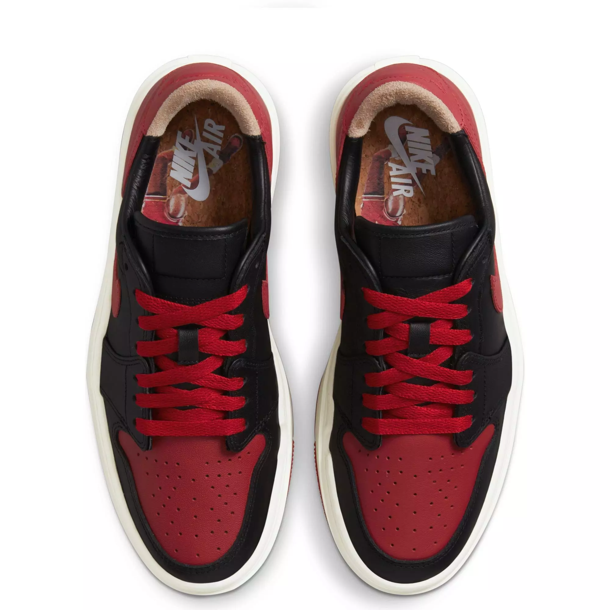 Jordan 1 Elevate Low SE "Black/Gym Red/Sail" Women's Shoe - BLACK/RED