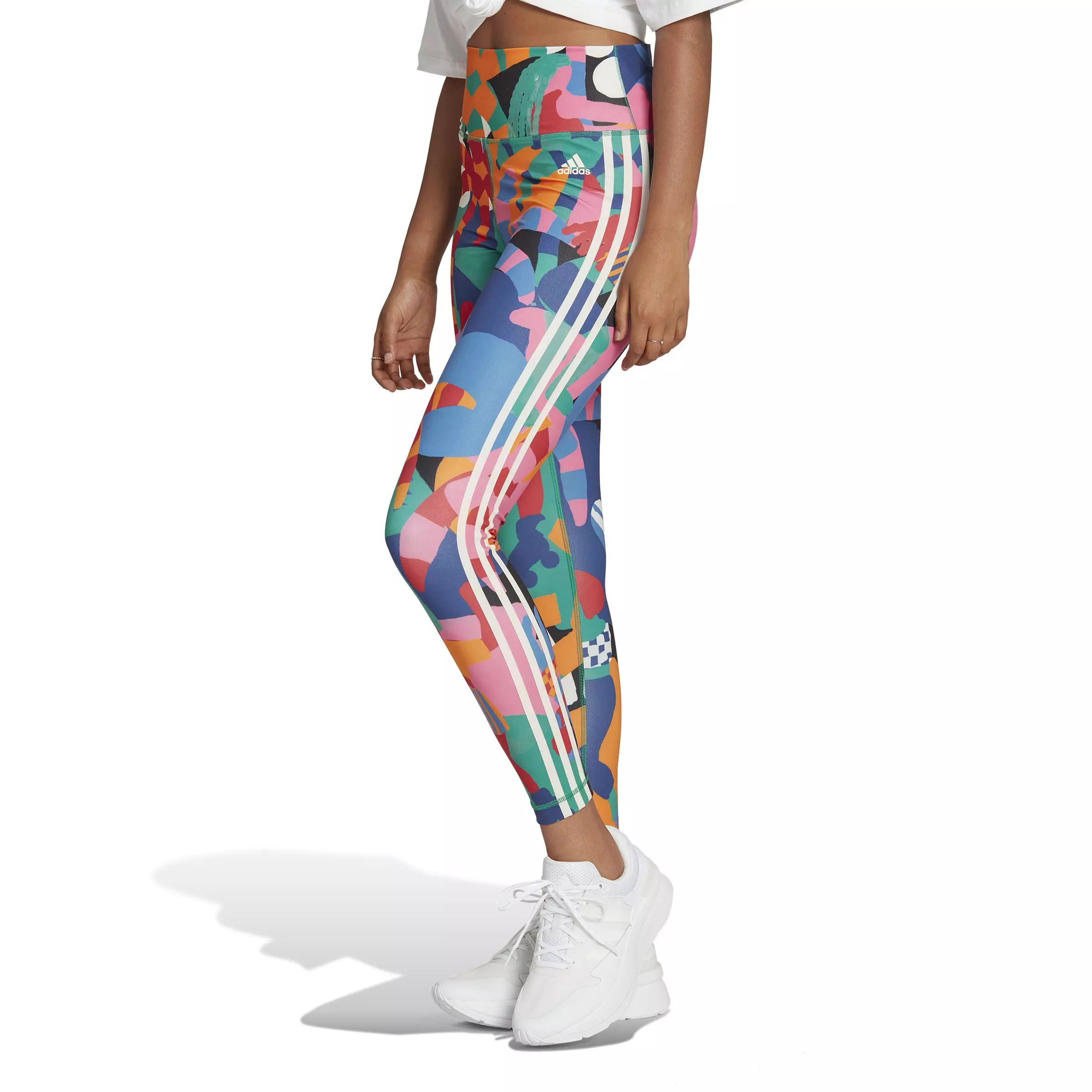 adidas Women's FARM All Over Print Leggings-Multi-Color - MULTI-COLOR