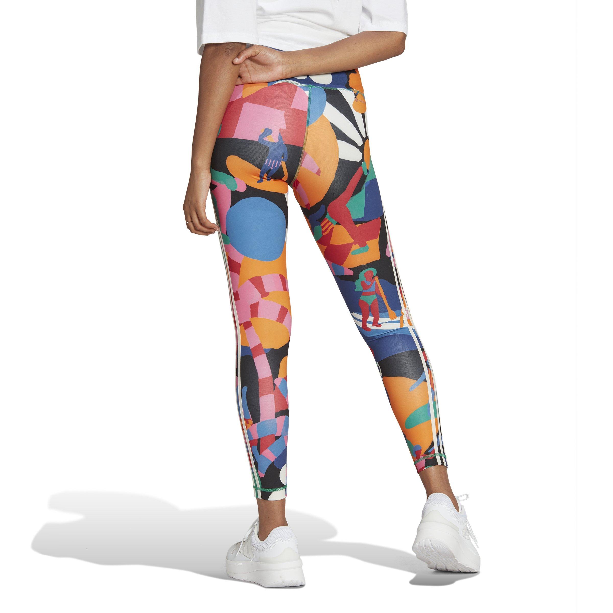adidas Women's Black/Multicolor Originals Adicolor 3D Trefoil Leggings -  Hibbett