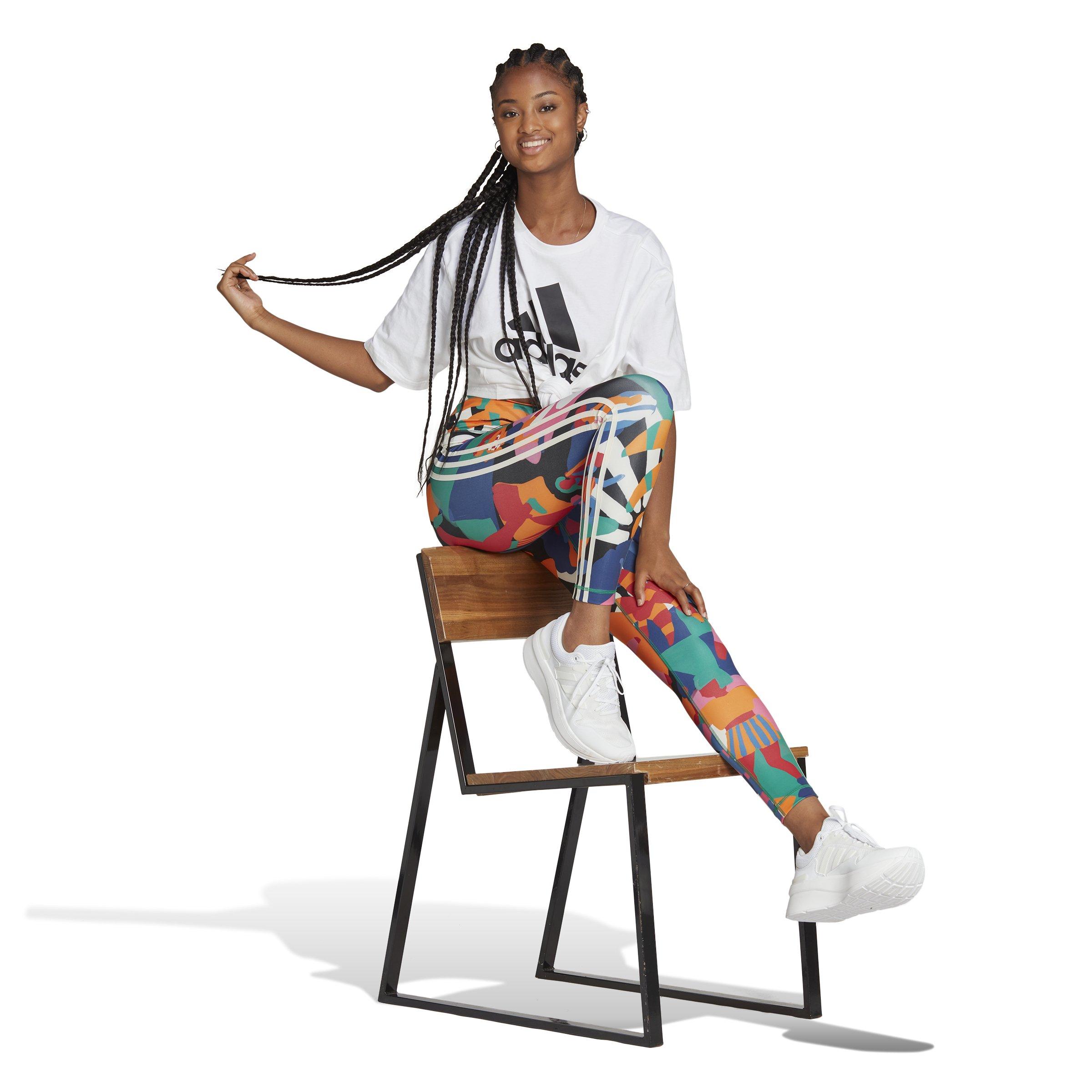 adidas x Thebe Magugu Women's All Over Print Leggings-Red - Hibbett