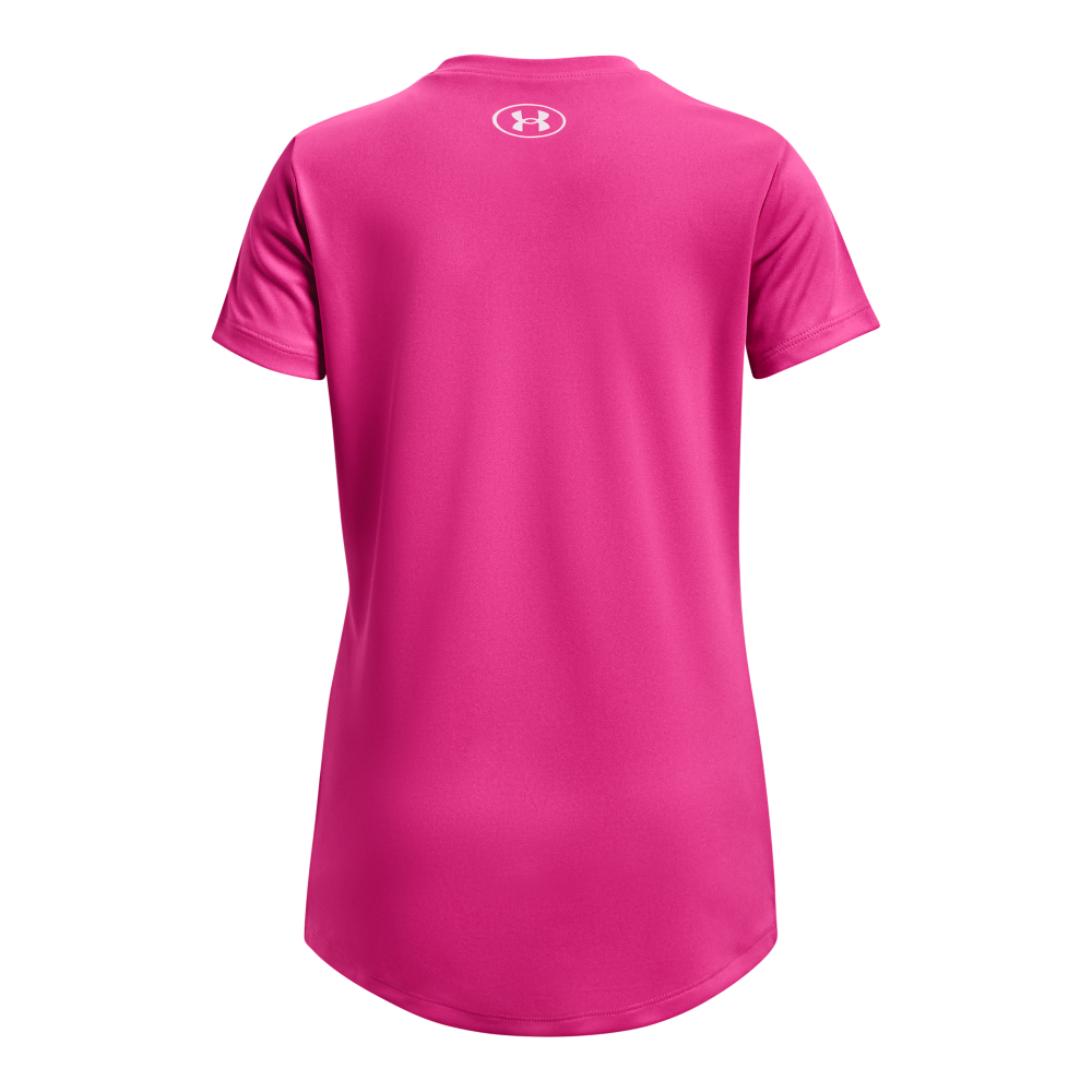 Under Armour Tech Twist Wordmark Big Girls' Pink Tee