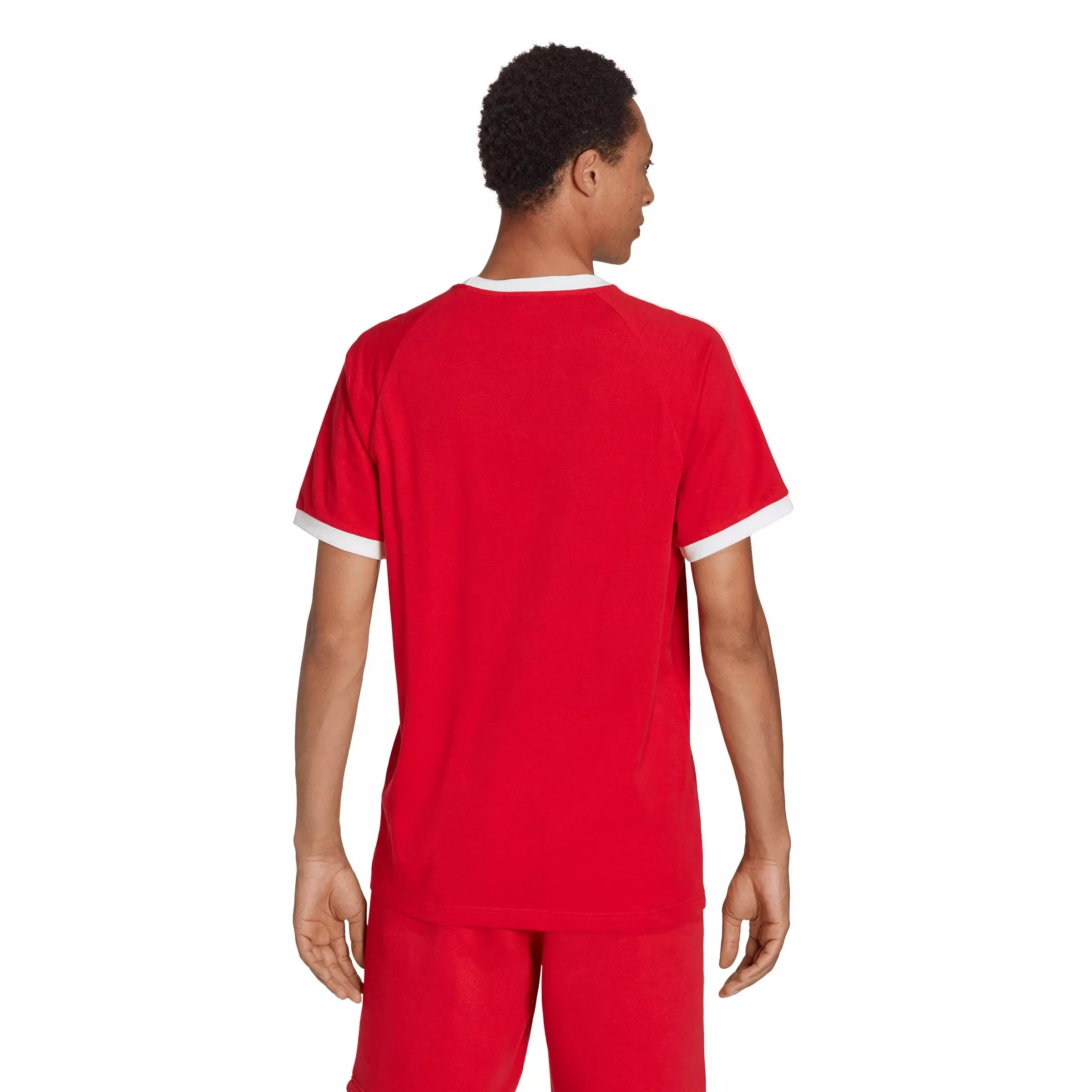 adidas Men's Adicolor Classics 3-Stripes Tee-Red - RED
