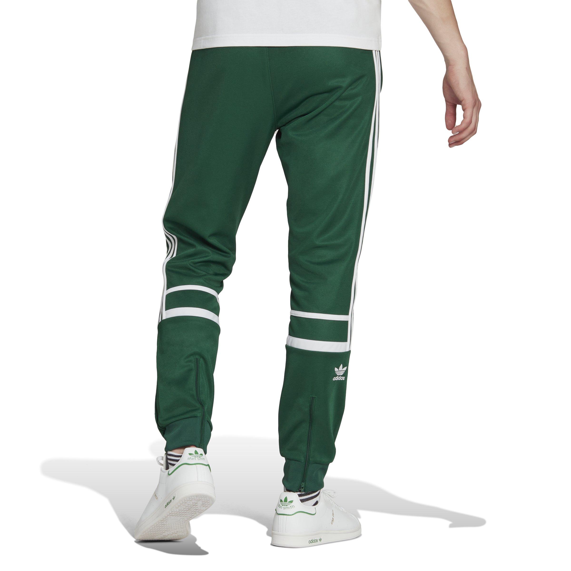 adidas Men's Cutline 3-Stripes Pants-Green - Hibbett