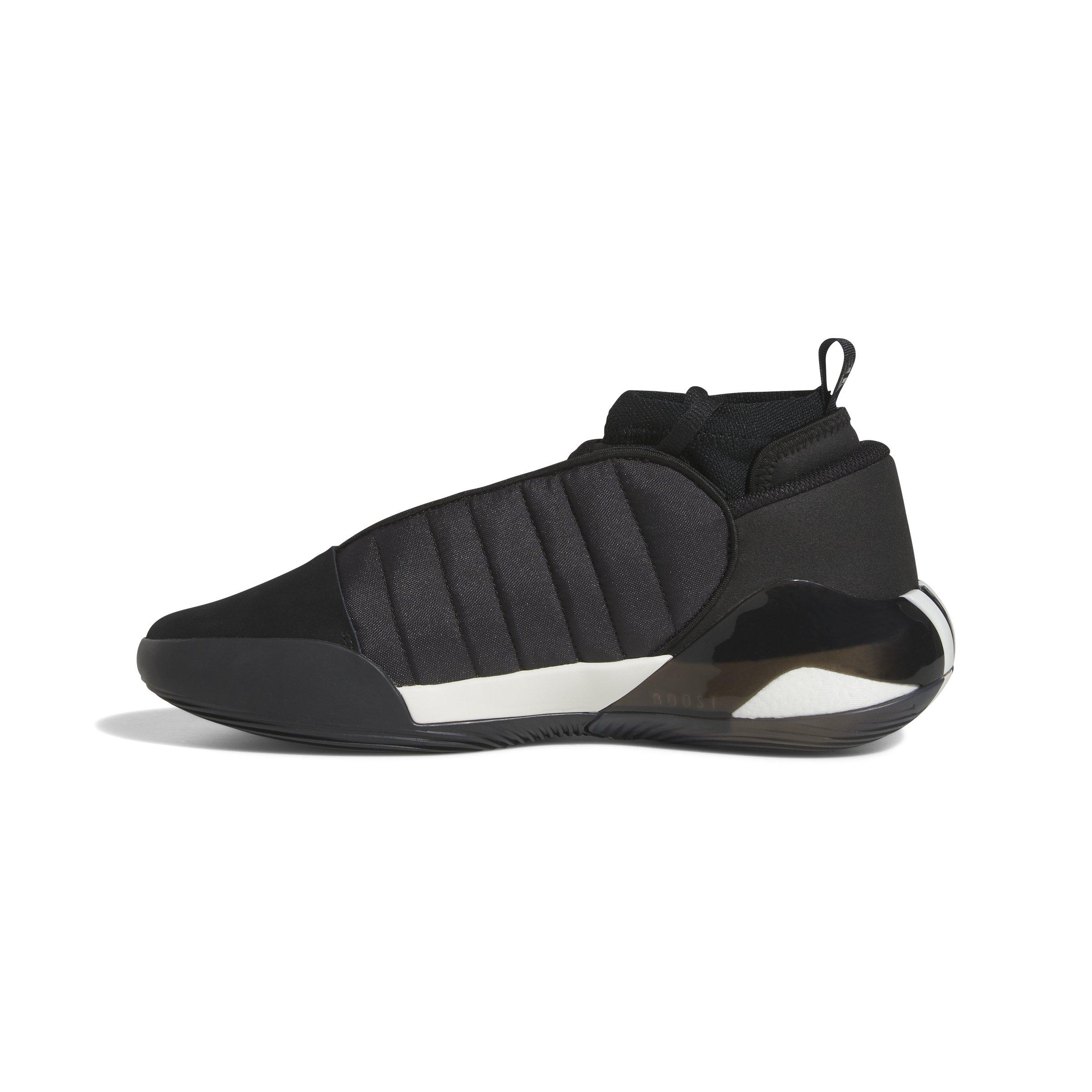 Adidas Mens Harden Volume 7 Basketball Shoes, Core White/Carbon/Grey / 5