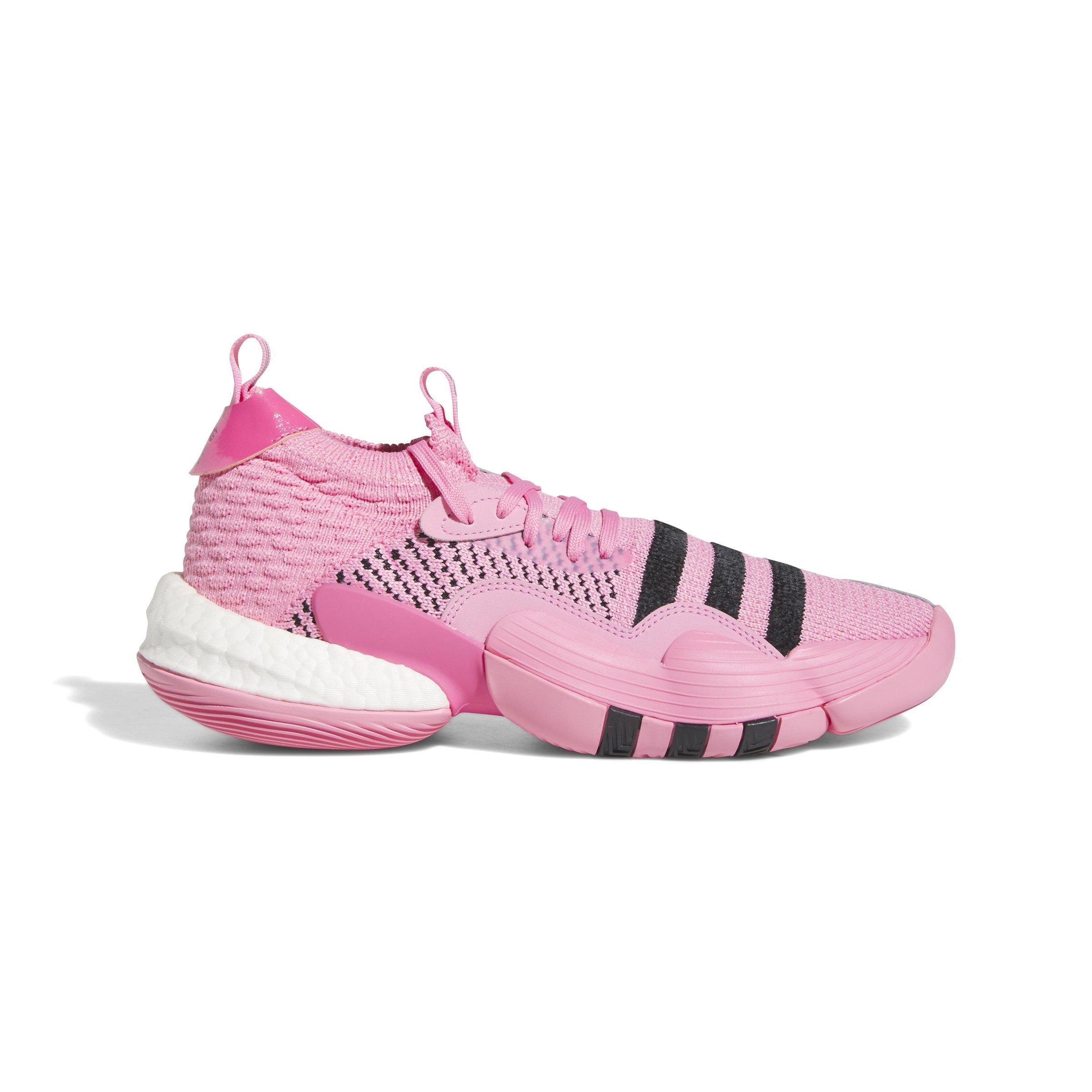 Men pink adidas basketball shoes