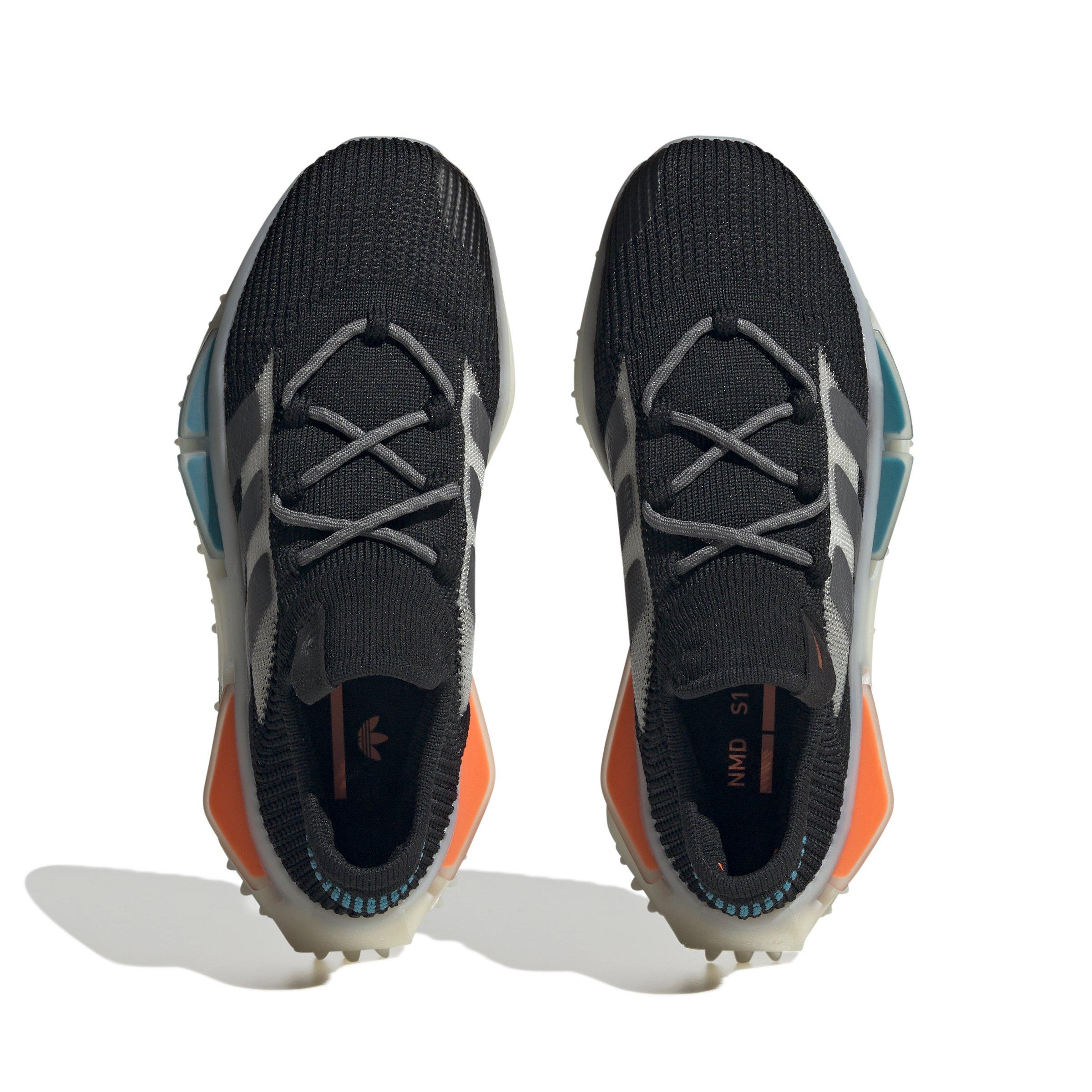 adidas Originals NMD_S1 "Black Teal Orange" Grade School Kids' Shoe