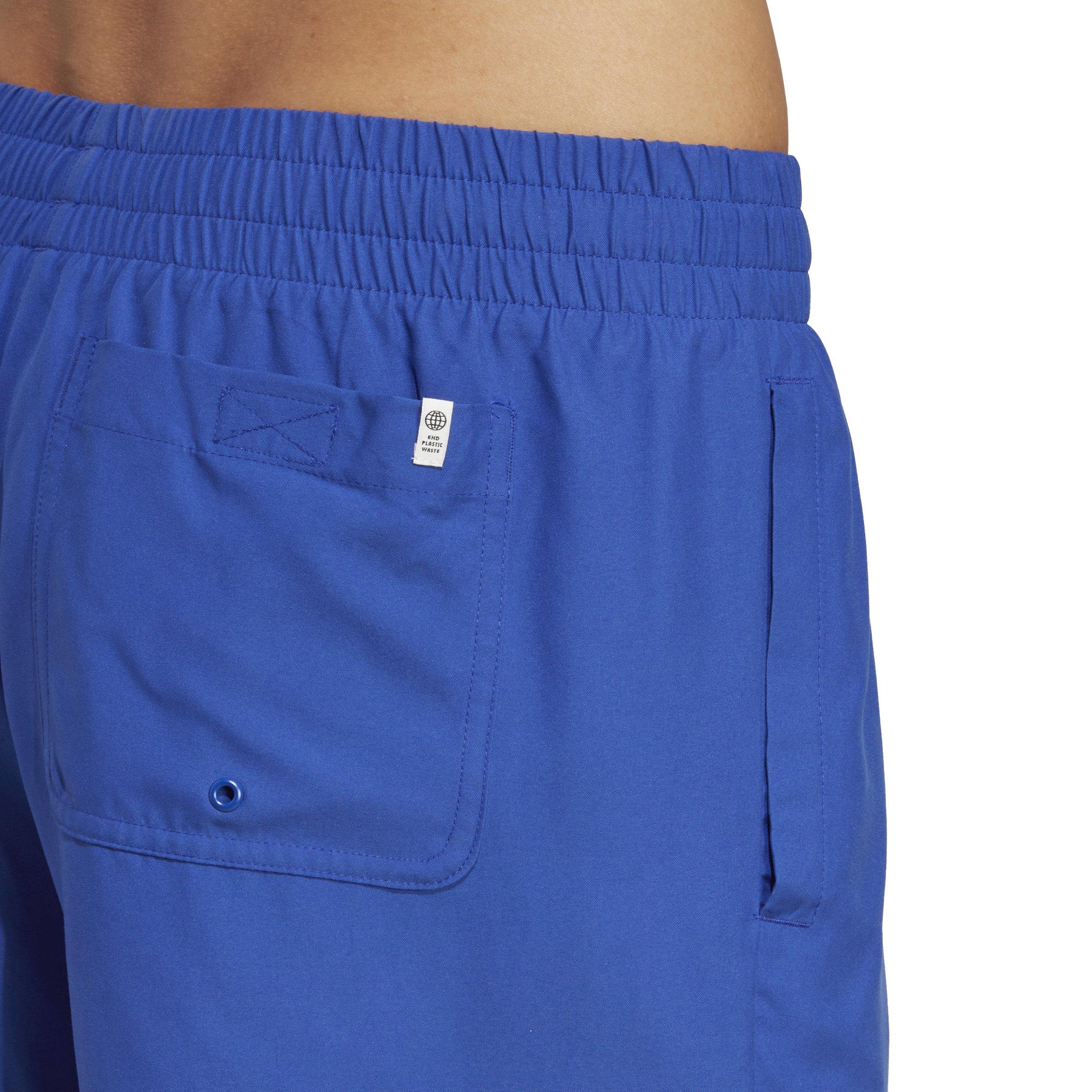 adidas Men's Adicolor Essentials Trefoil Swim Shorts-Blue - BLUE Thumbnail View 4