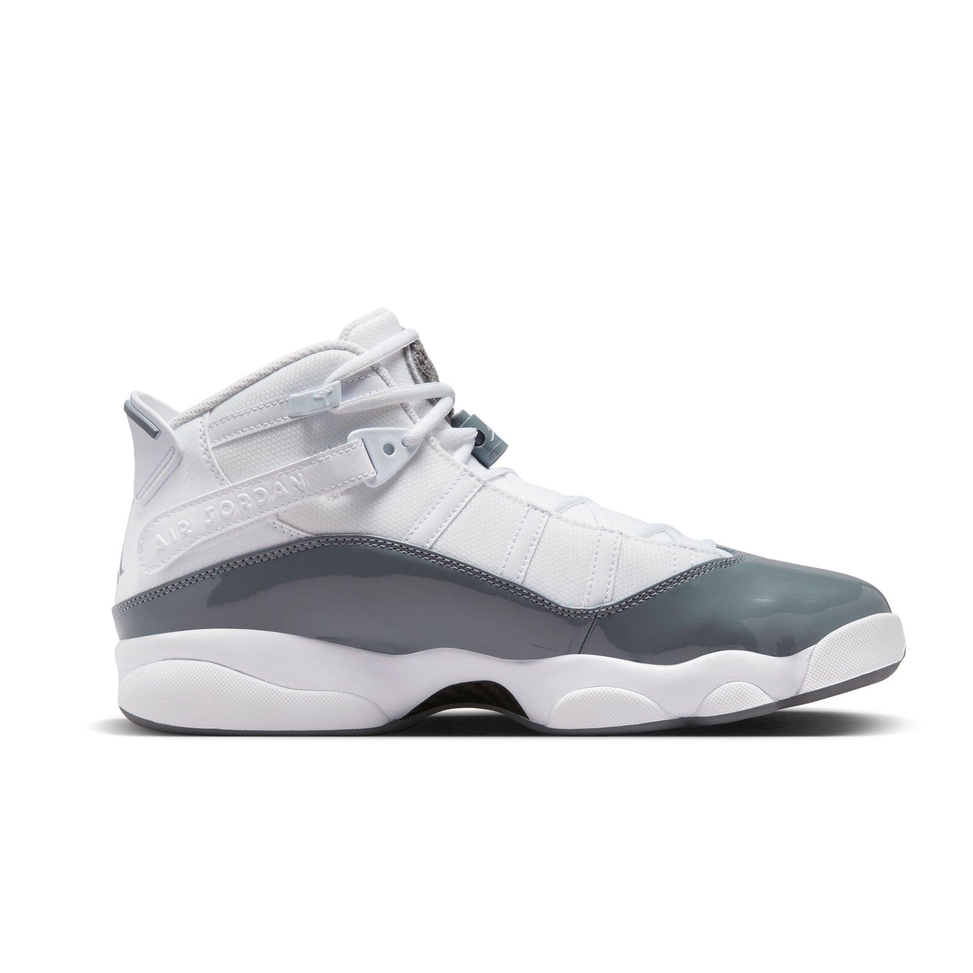 Grey 6 store ring jordans