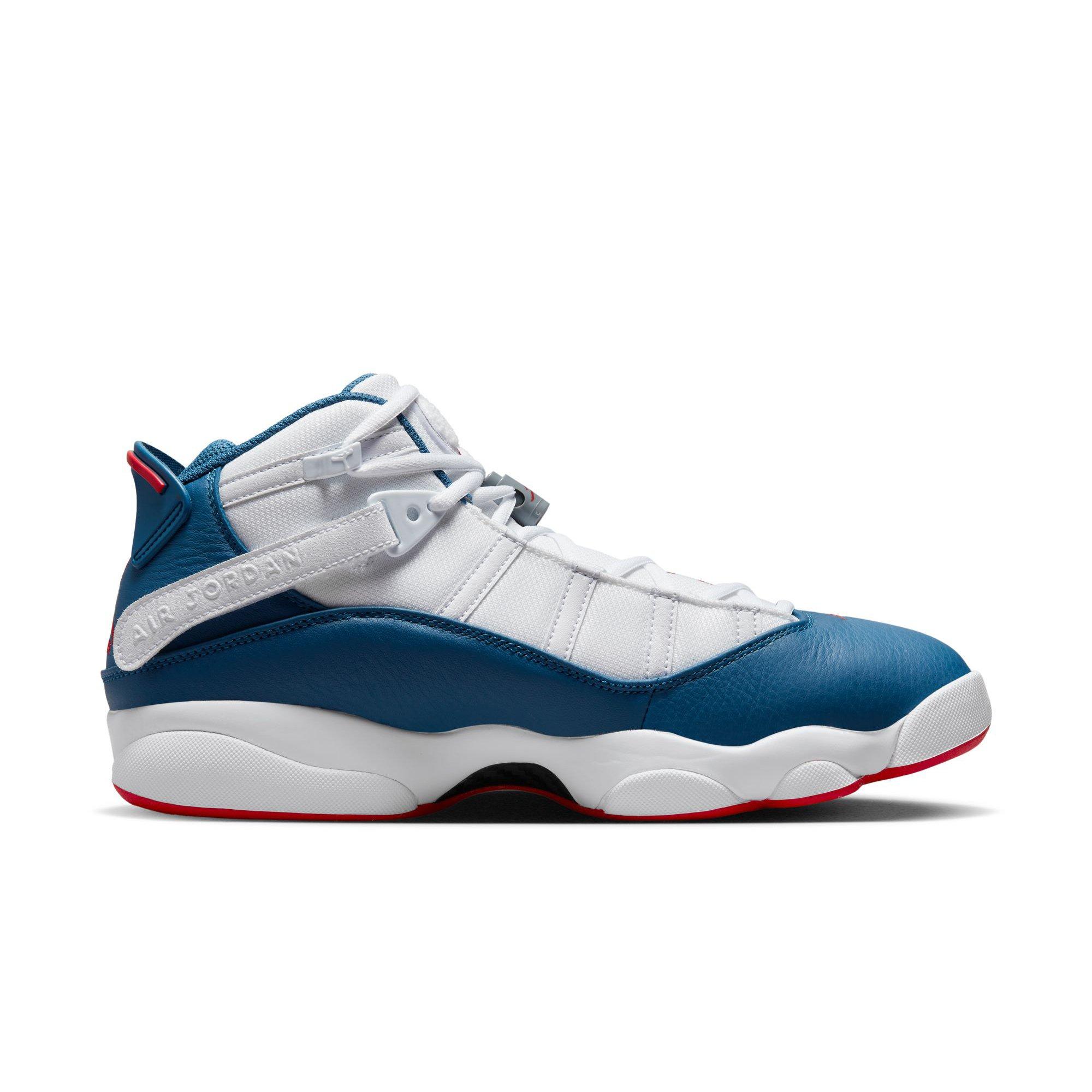 6 rings jordans blue best sale