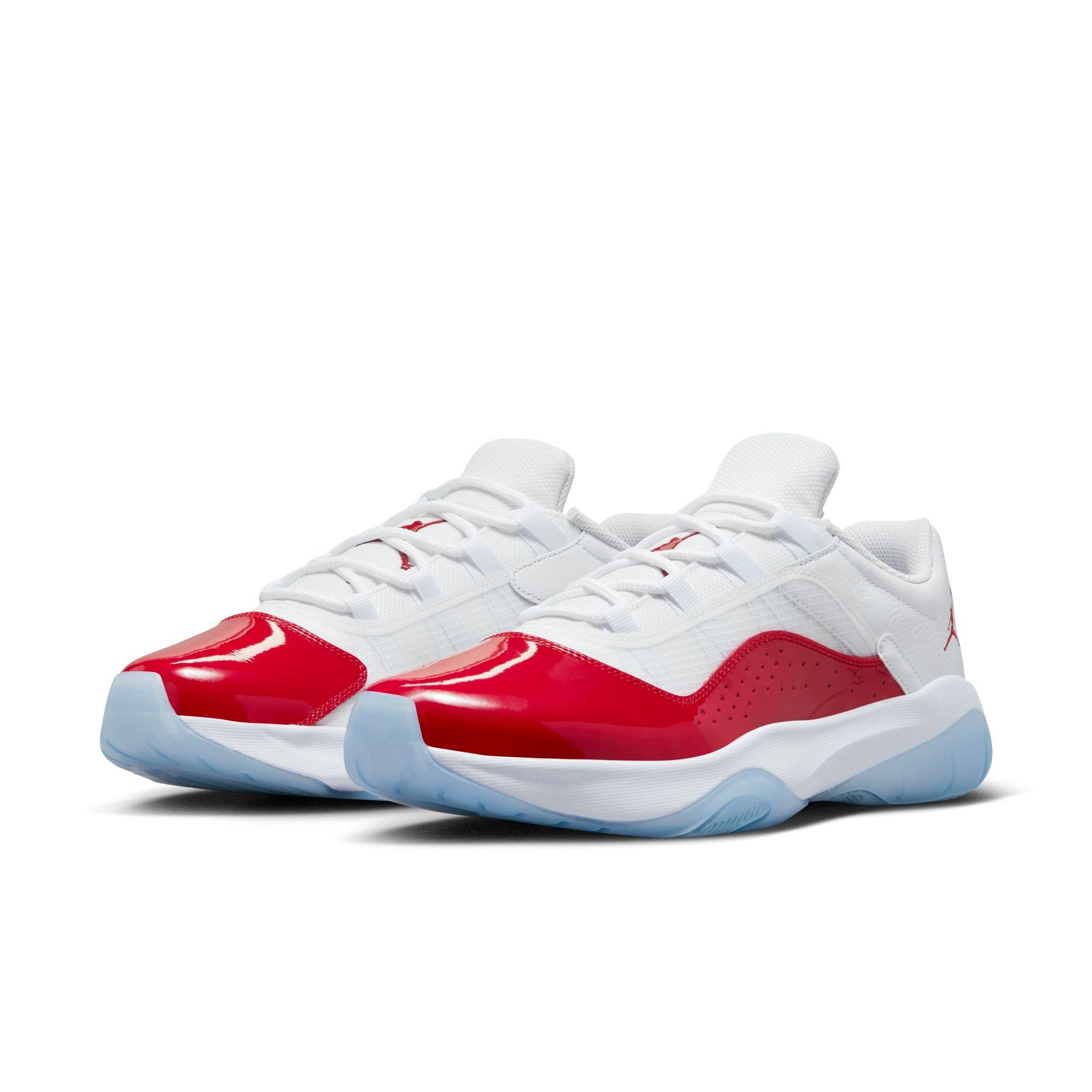 Jordan 11 Retro Low Black/Gym Red/White Men's Shoe - Hibbett