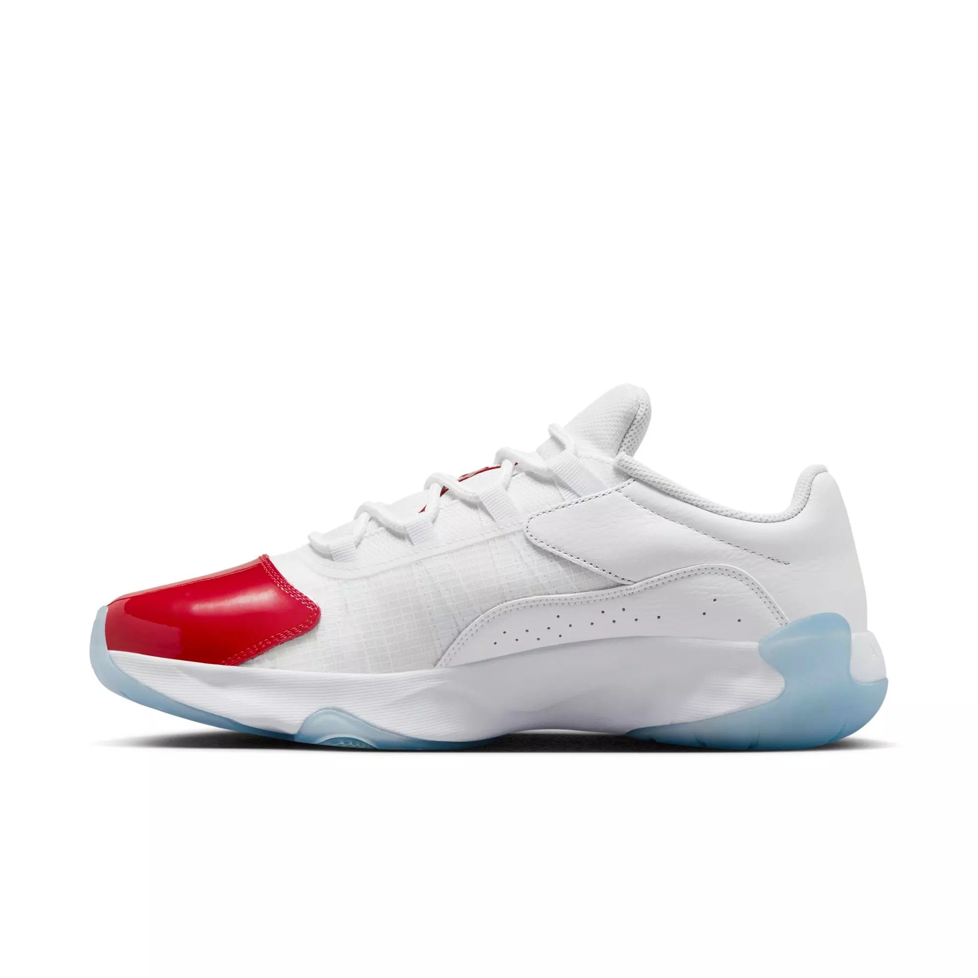 Jordan 11 CMFT Low "White/Gym Red/Black" Men's Shoe - WHITE/RED/BLACK