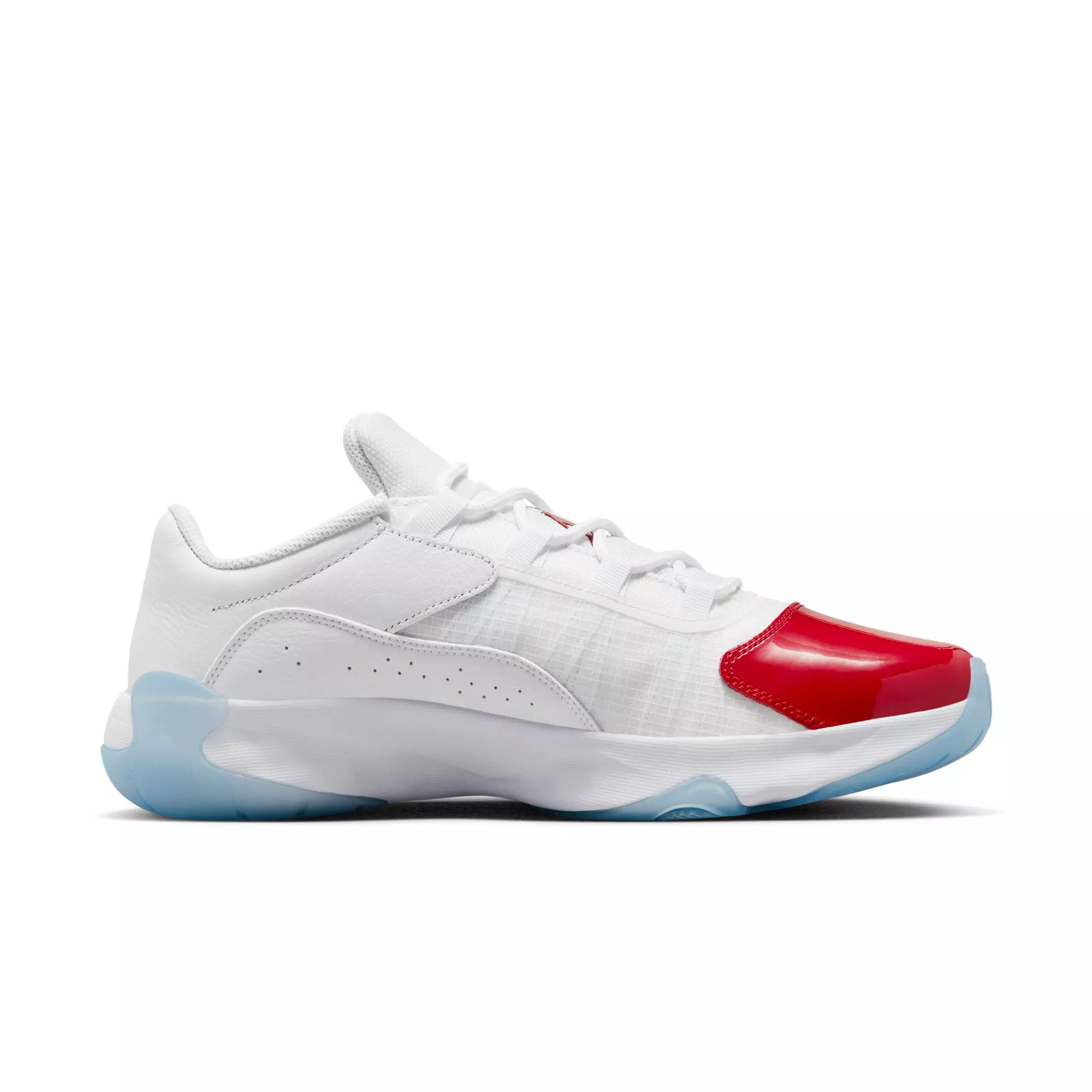Jordan 11 CMFT Low "White/Gym Red/Black" Men's Shoe - WHITE/RED/BLACK
