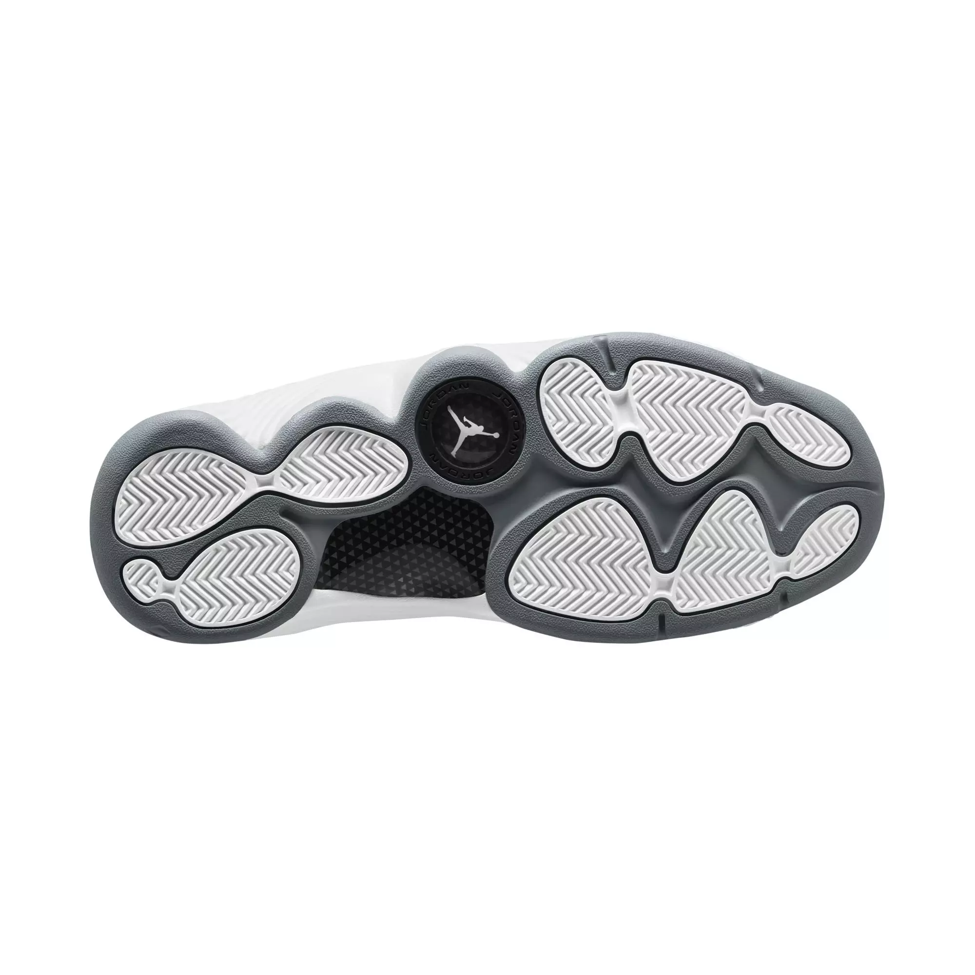 Jordan Jumpman Team II "White/Black/Cool Grey" Men's Shoe - WHITE/BLACK/GREY