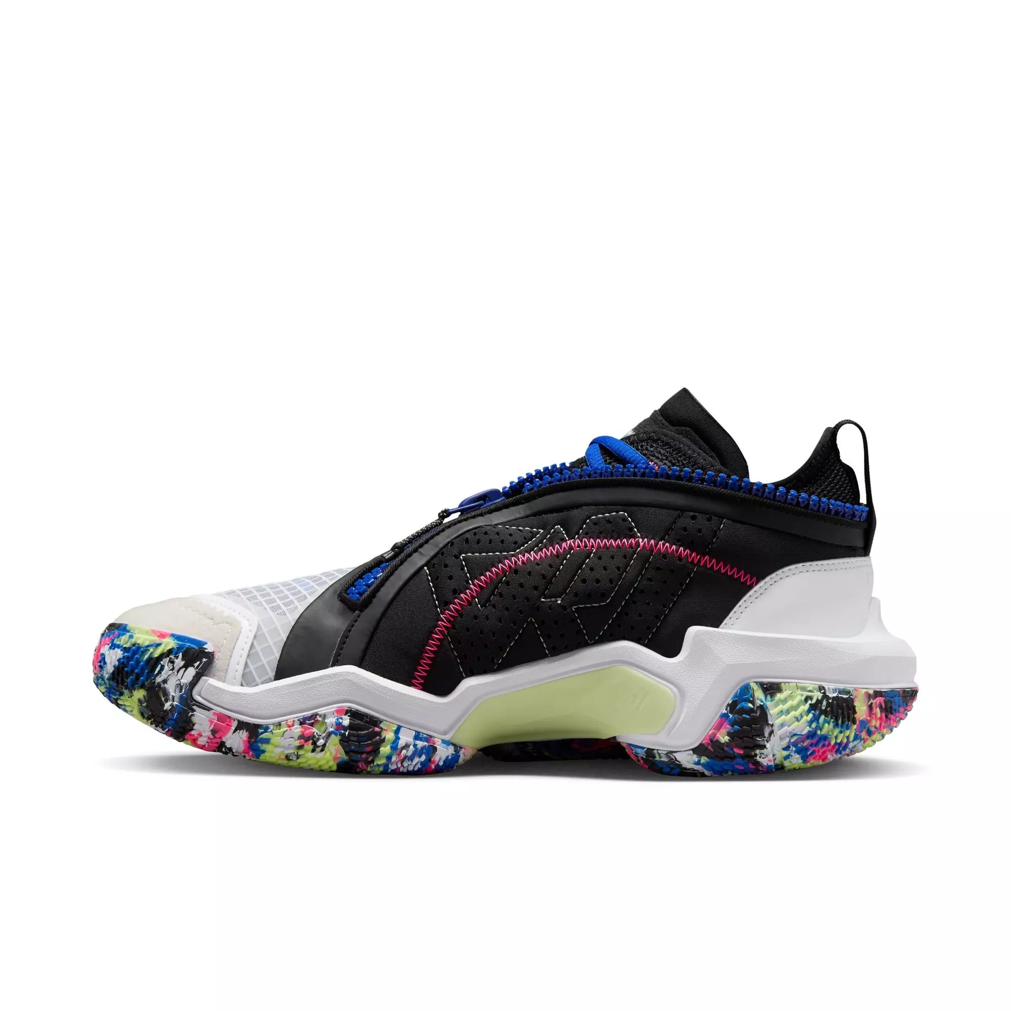 Jordan Why Not? Zer0.6 "White/Black/Liquid Lime" Men's Basketball Shoe - WHITE/BLACK/LIQUID LIME