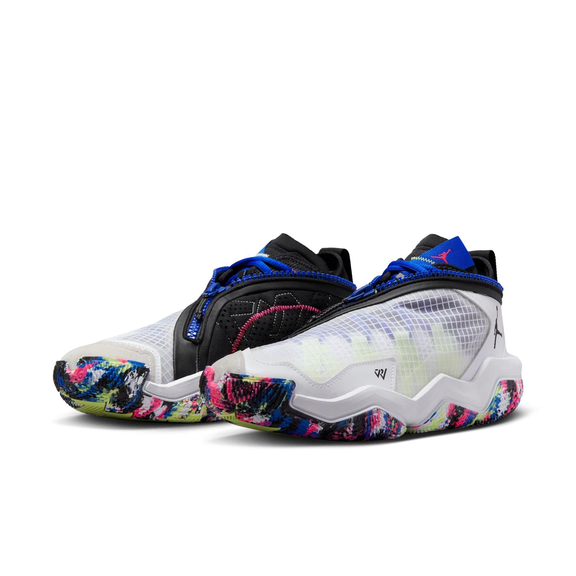 Jordan Why Not? Zer0.6 "White/Black/Liquid Lime" Men's Basketball Shoe - WHITE/BLACK/LIQUID LIME Thumbnail View 3