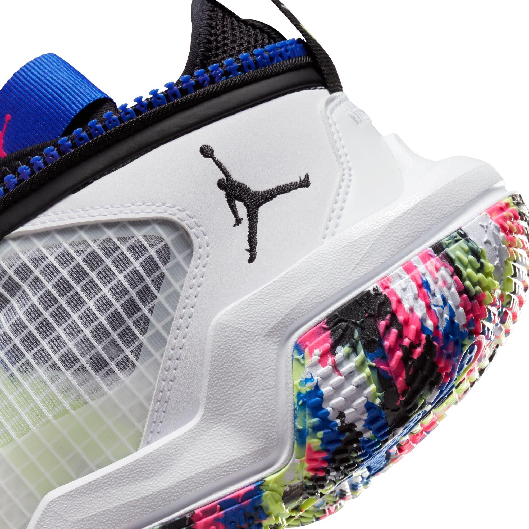 Jordan Why Not? Zer0.6 "White/Black/Liquid Lime" Men's Basketball Shoe - WHITE/BLACK/LIQUID LIME Thumbnail View 5