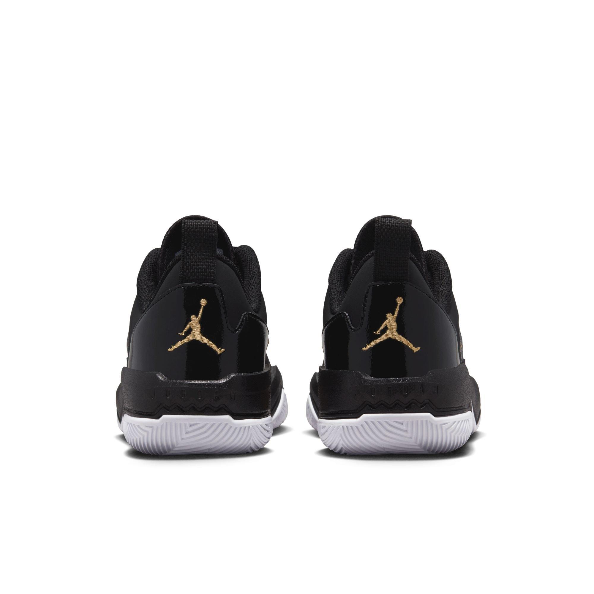 Jordan gold outlet and white shoes