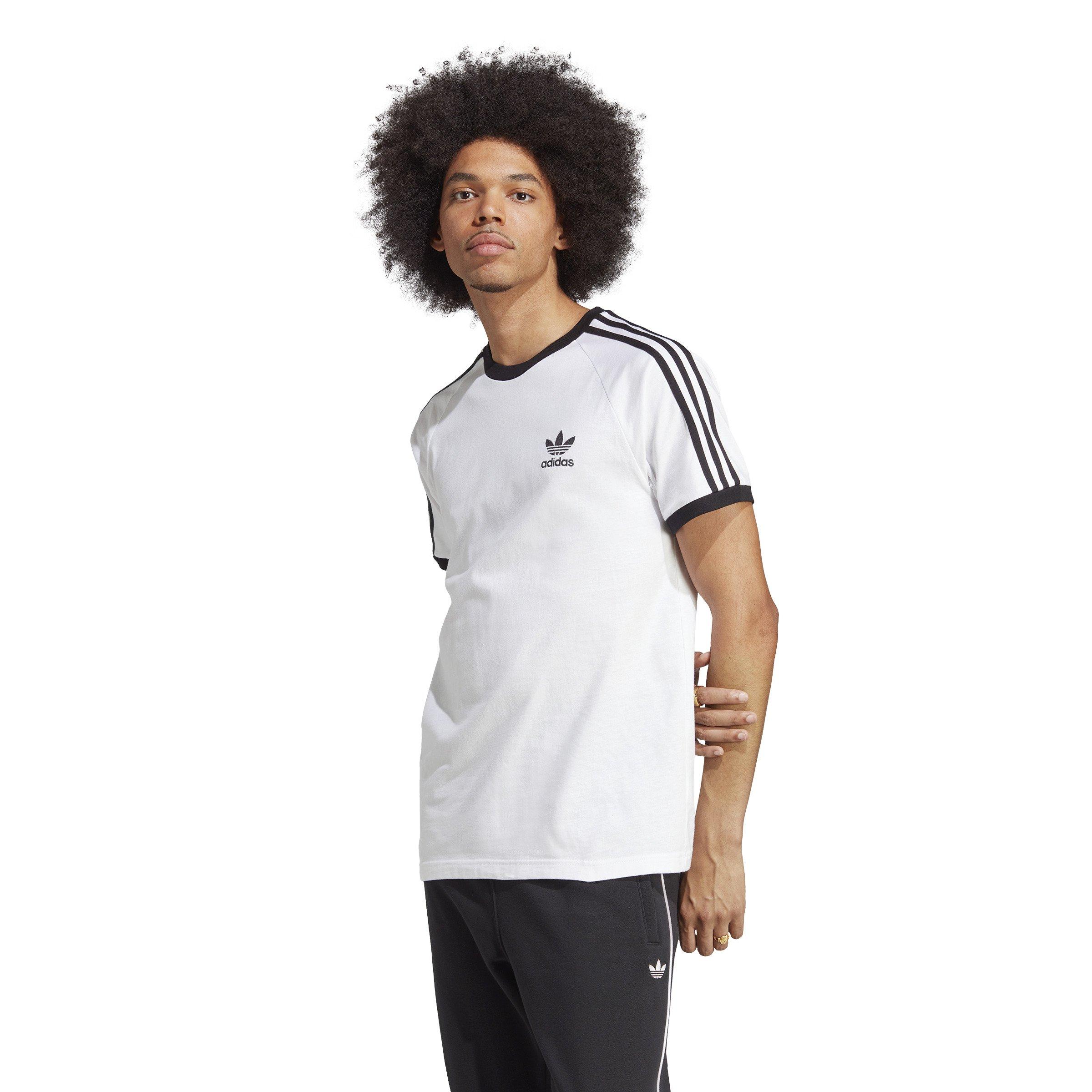 adidas Men's Adicolor Classics 3-Stripes Tee-White - WHITE