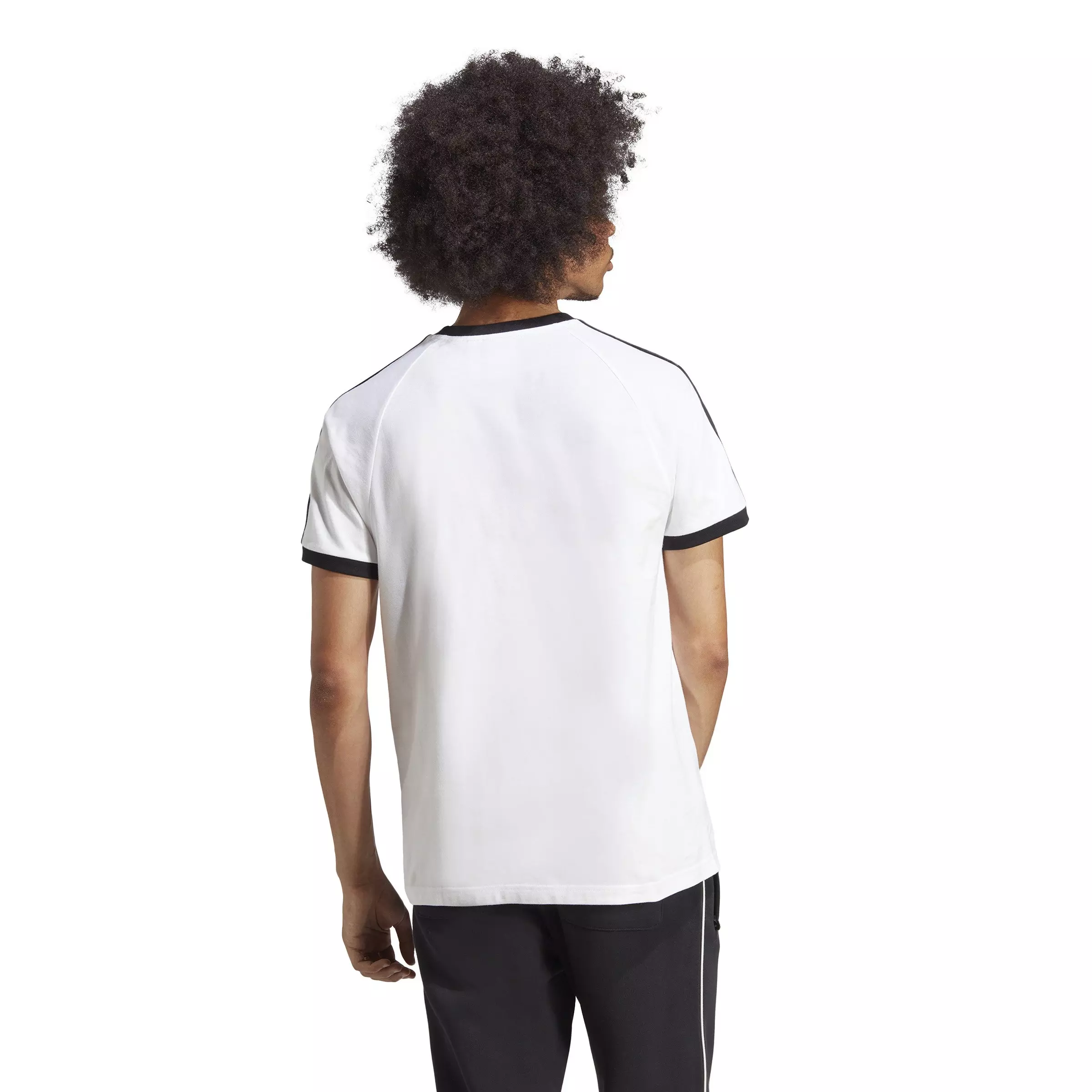 adidas Men's Adicolor Classics 3-Stripes Tee-White - WHITE