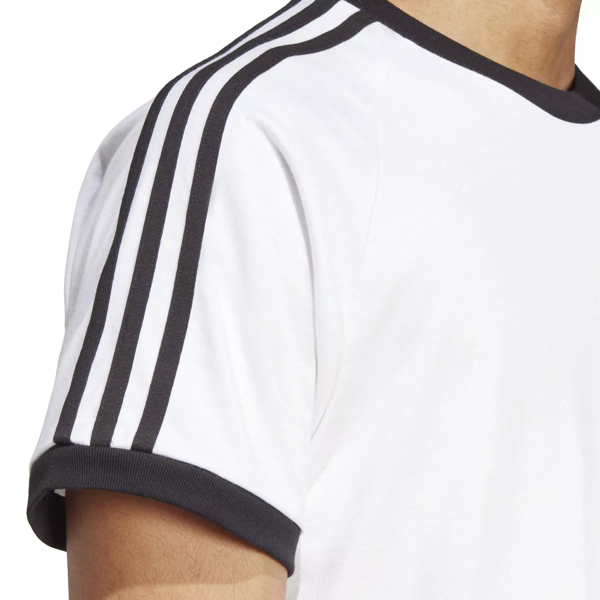 adidas Men's Adicolor Classics 3-Stripes Tee-White - WHITE