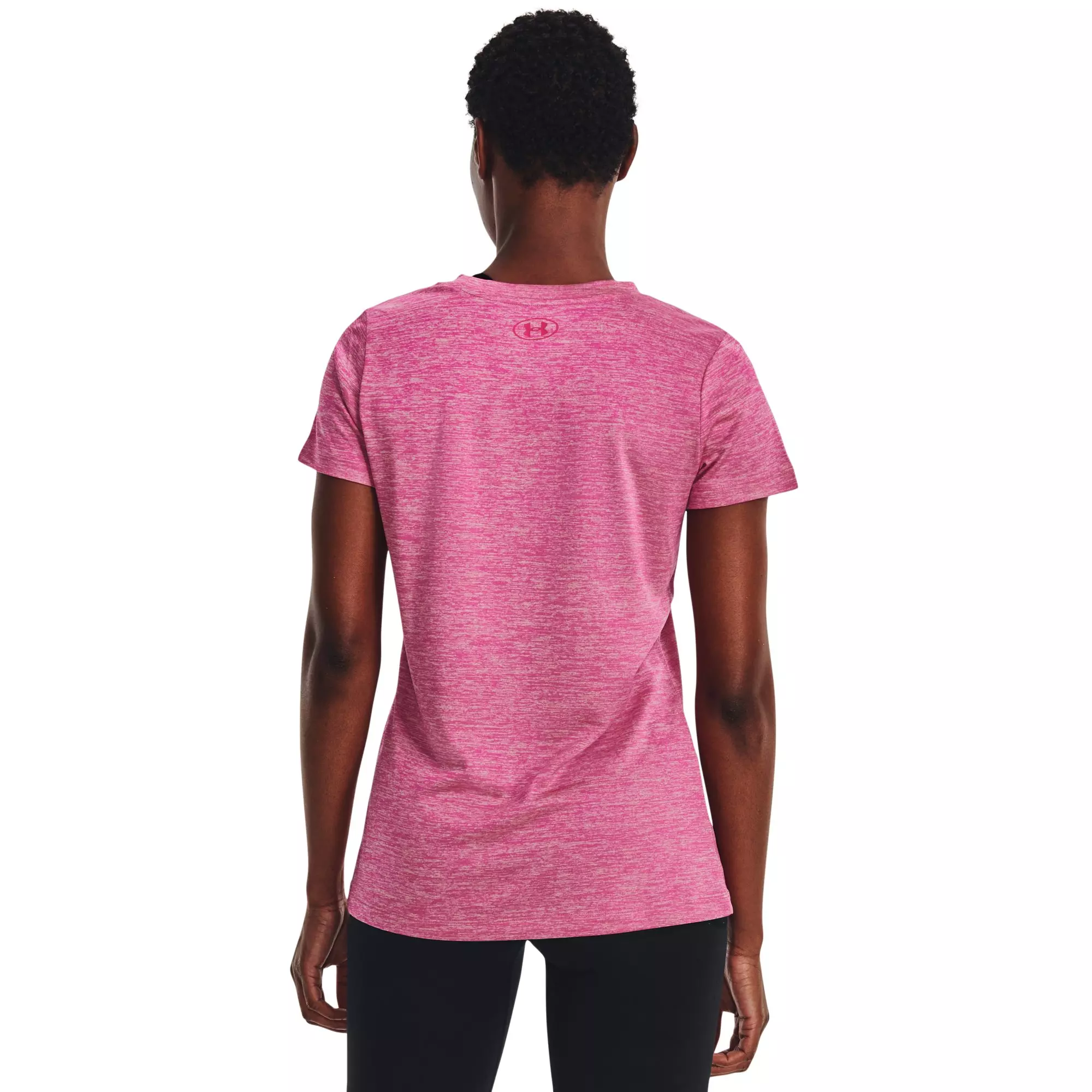 Under Armour Women's Tech Twist Graphic Tee-Pink - PINK