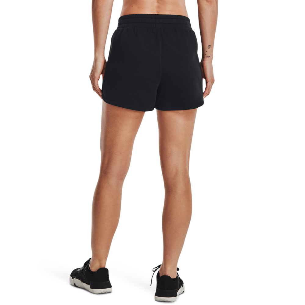 Under Armour Women's Rival Fleece Shorts-Black - BLACK Thumbnail View 2