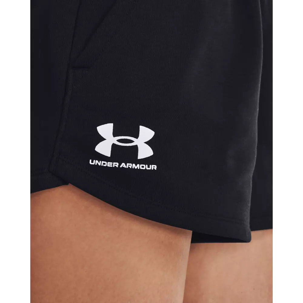 Under Armour Women's Rival Fleece Shorts-Black - BLACK