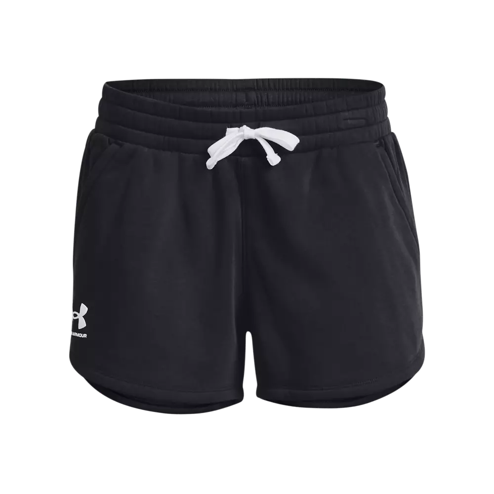 Under Armour Women's Rival Fleece Shorts-Black - BLACK