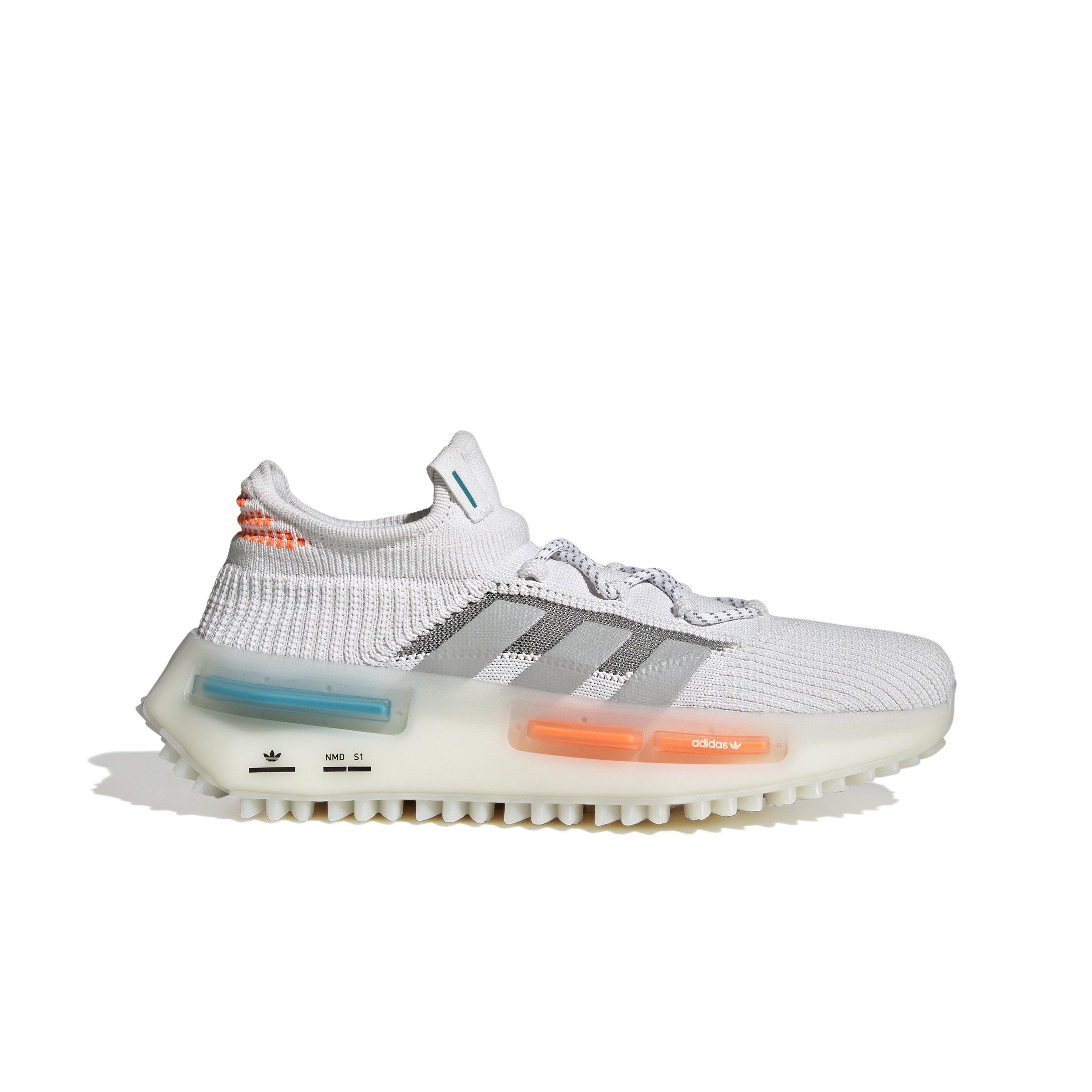 White and orange 2025 men's adidas shoes