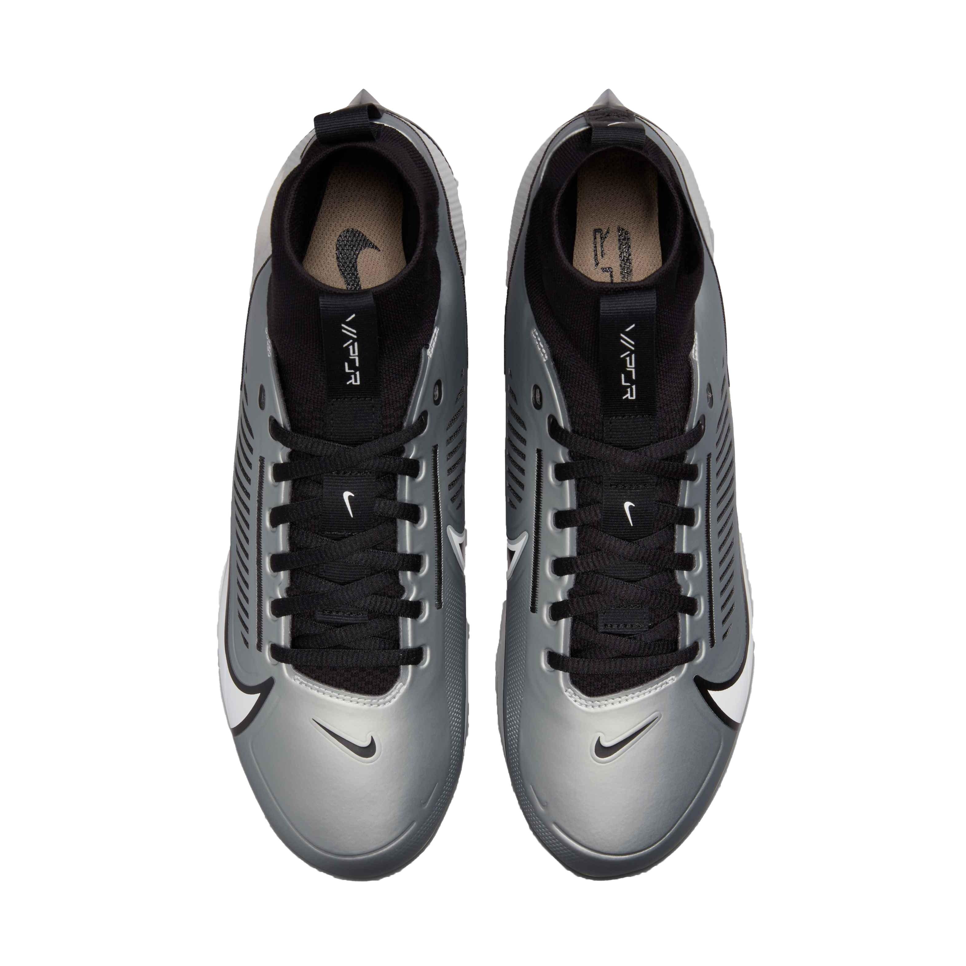 Nike Vapor Edge Pro 360 2 "Light Smoke Grey/White/Black/Khaki" Men's Football Cleat - LT GREY/WHITE/BLACK/KHAKI Thumbnail View 4