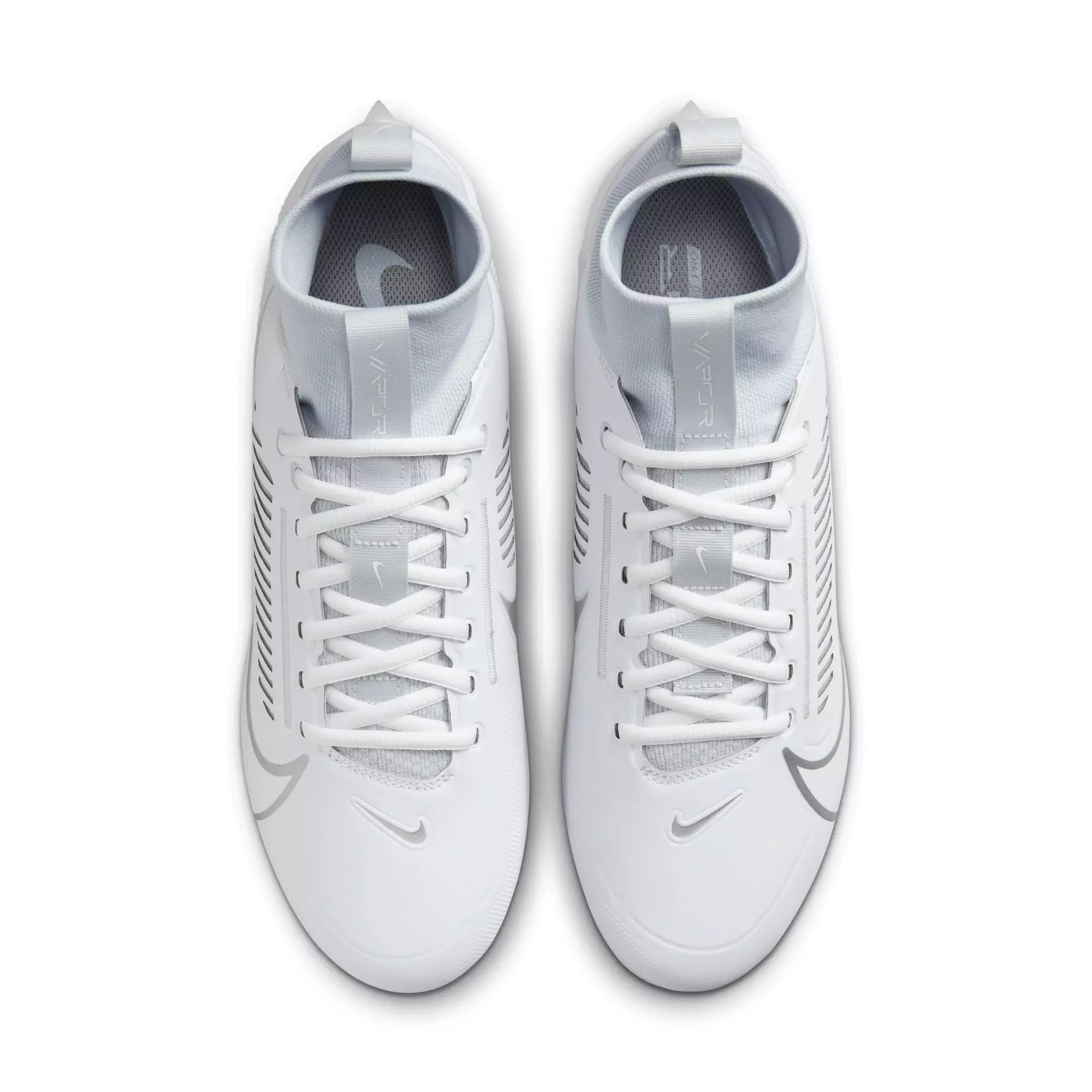Nike Vapor Edge Pro 360 2 "White/Metallic Silver/Pure Platinum" Men's Football Cleat - WHITE