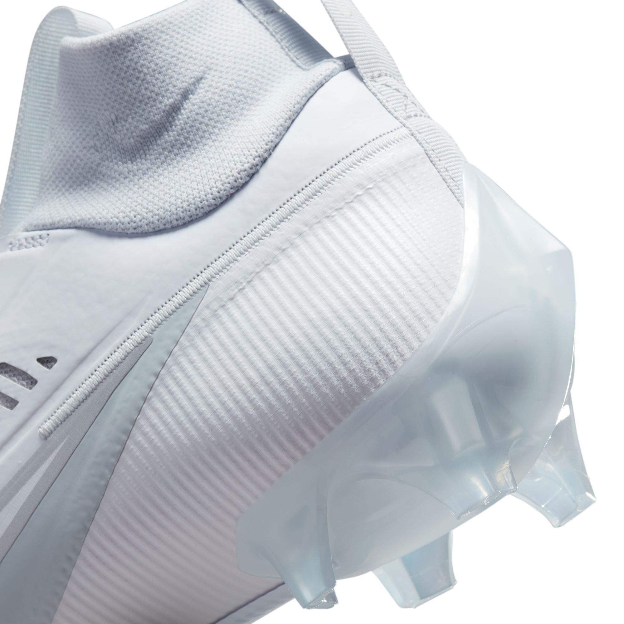 Nike Vapor Edge Pro 360 2 "White/Metallic Silver/Pure Platinum" Men's Football Cleat - WHITE Thumbnail View 8