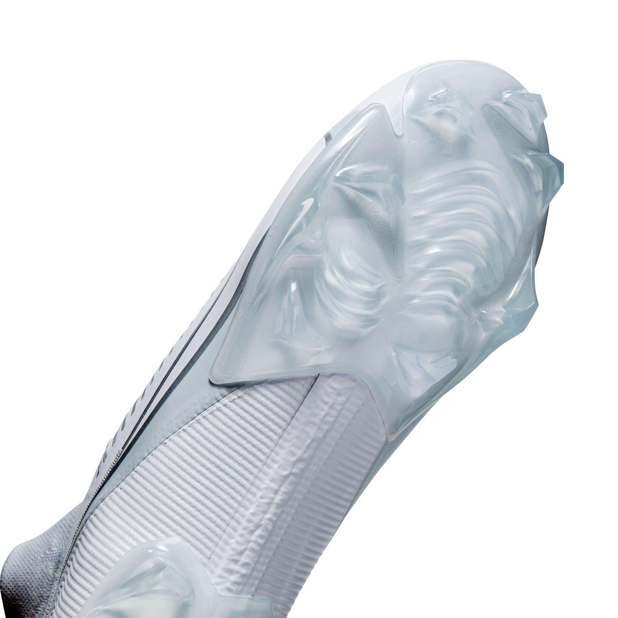 Nike Vapor Edge Pro 360 2 "White/Metallic Silver/Pure Platinum" Men's Football Cleat - WHITE Thumbnail View 9