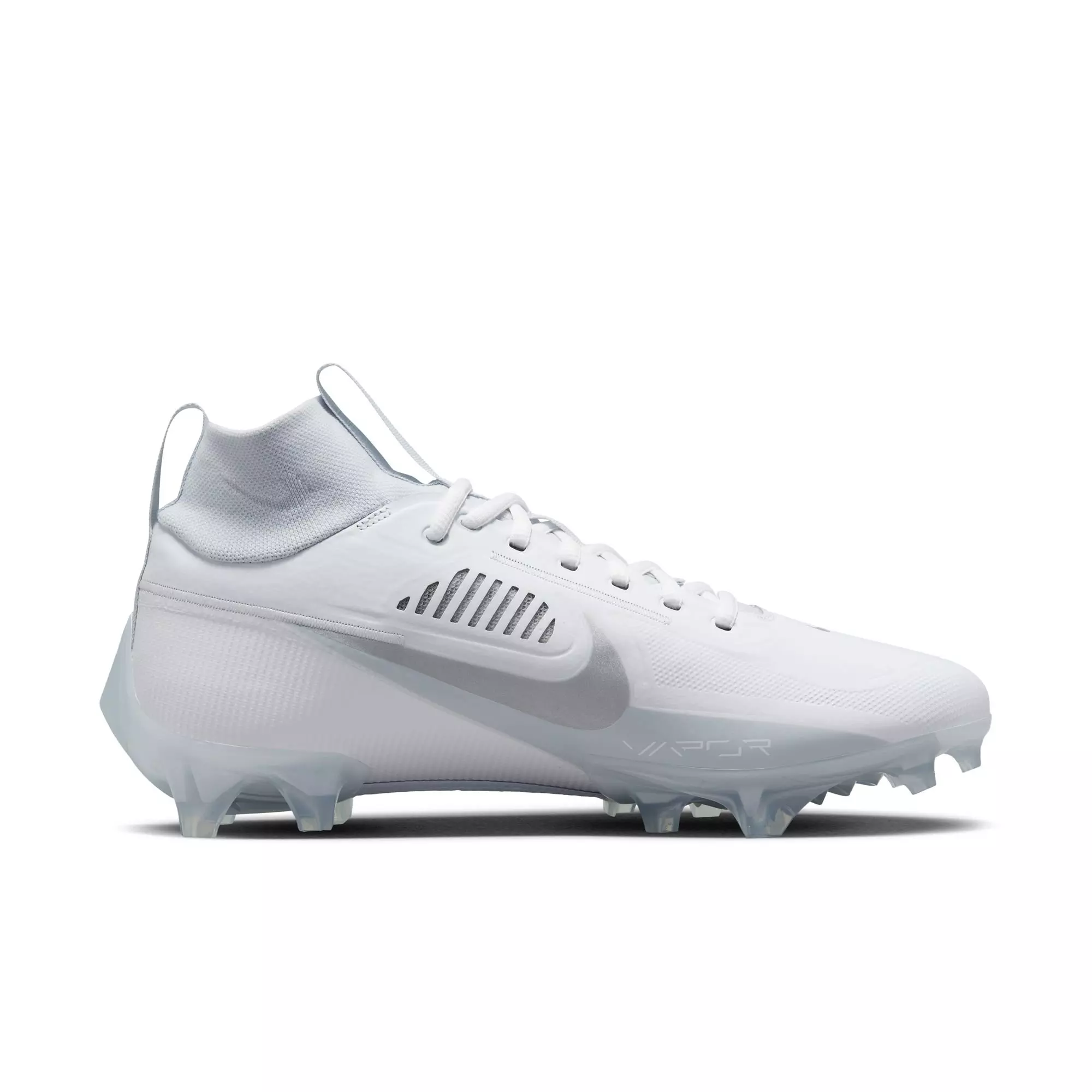 Nike Vapor Edge Pro 360 2 "White/Metallic Silver/Pure Platinum" Men's Football Cleat - WHITE