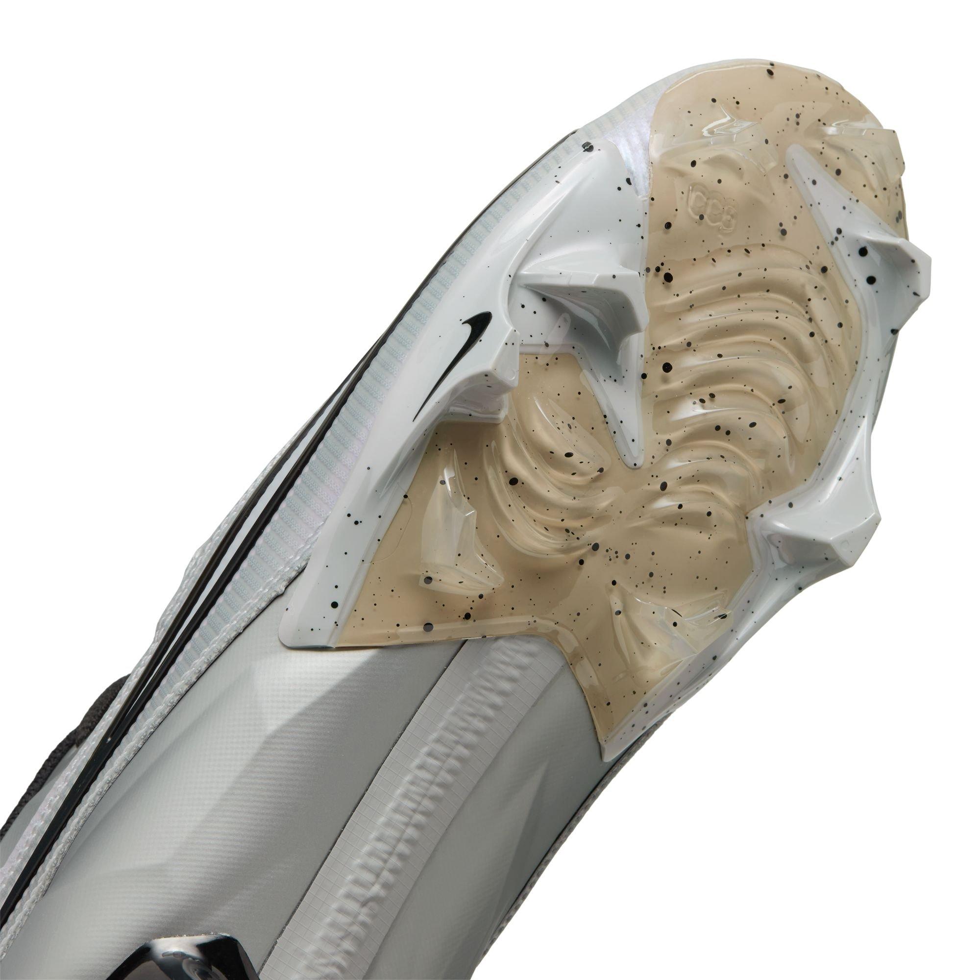 Nike Vapor Edge Elite 360 2 "Lt Smoke Grey/Black/White" Men's Football Cleat - GREY/BLACK Thumbnail View 12