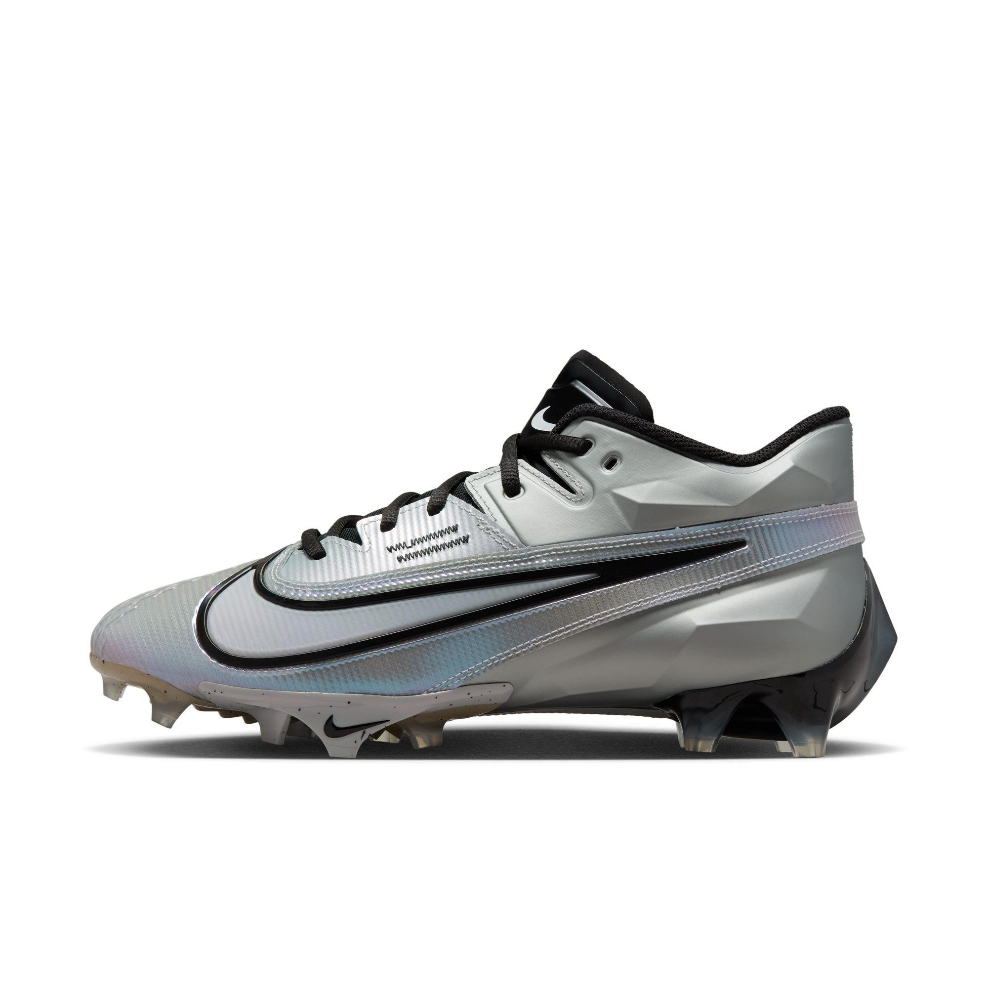 Nike Men's Vapor Edge Elite 360 2 Football Cleats, Size 10, Grey/Black