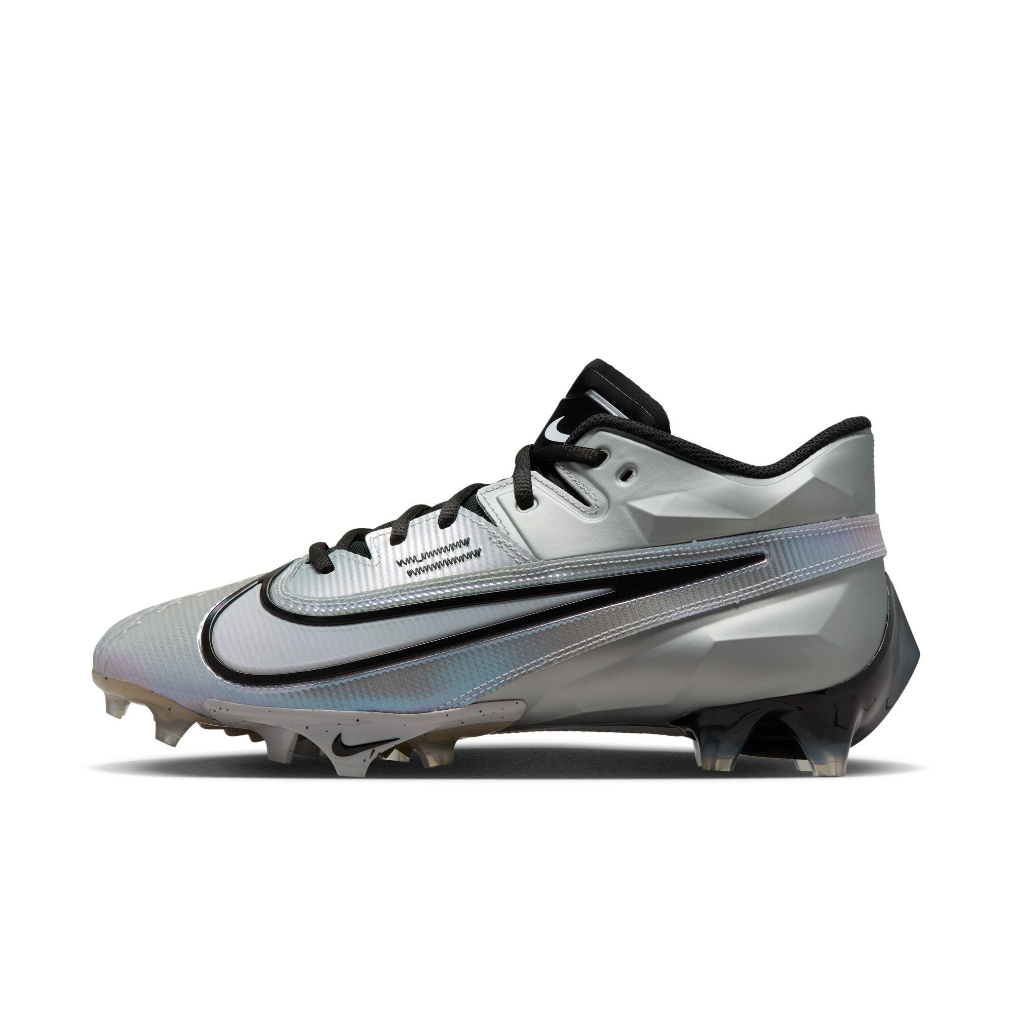 Nike Vapor Edge Elite 360 2 "Lt Smoke Grey/Black/White" Men's Football Cleat - GREY/BLACK Thumbnail View 4