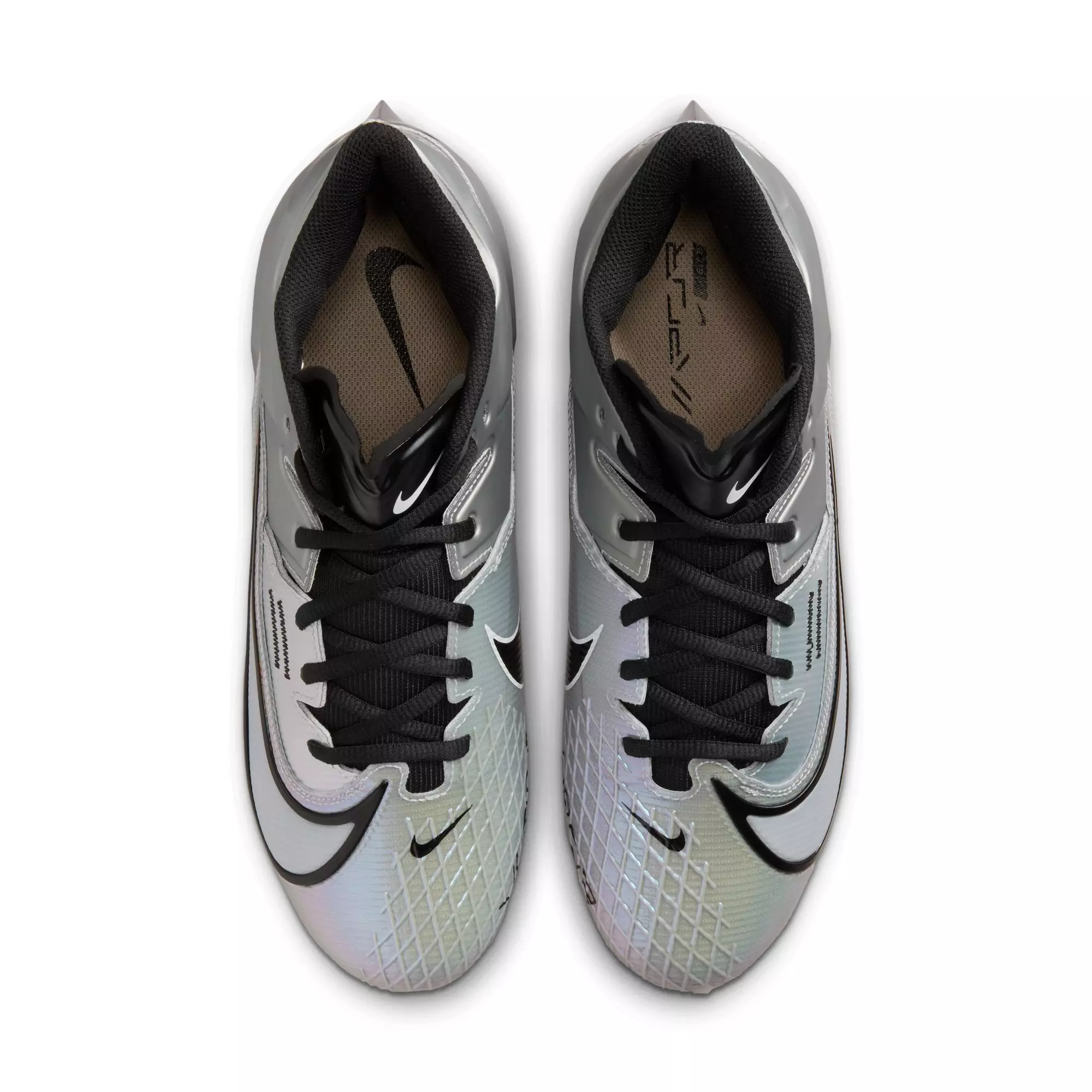 Nike Vapor Edge Elite 360 2 "Lt Smoke Grey/Black/White" Men's Football Cleat - GREY/BLACK