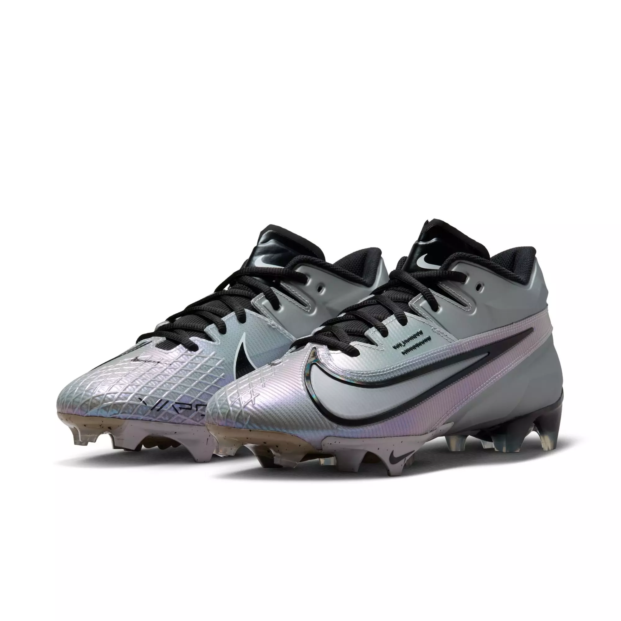 Nike Vapor Edge Elite 360 2 "Lt Smoke Grey/Black/White" Men's Football Cleat - GREY/BLACK