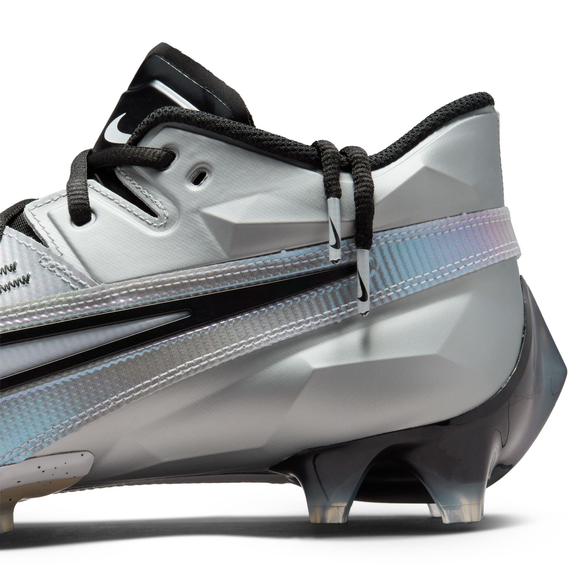 Nike Vapor Edge Elite 360 2 "Lt Smoke Grey/Black/White" Men's Football Cleat - GREY/BLACK Thumbnail View 8