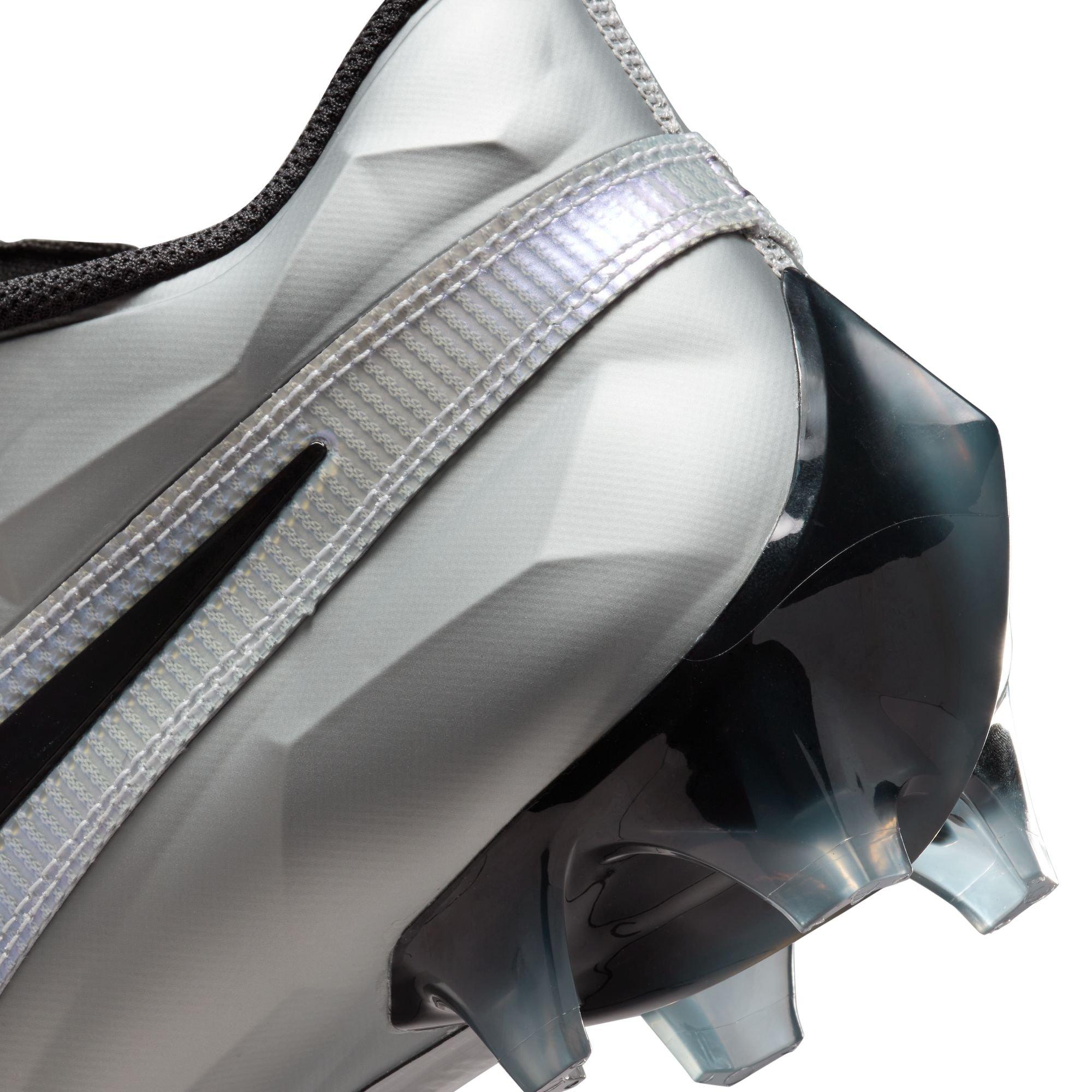 Nike Vapor Edge Elite 360 2 "Lt Smoke Grey/Black/White" Men's Football Cleat - GREY/BLACK Thumbnail View 9