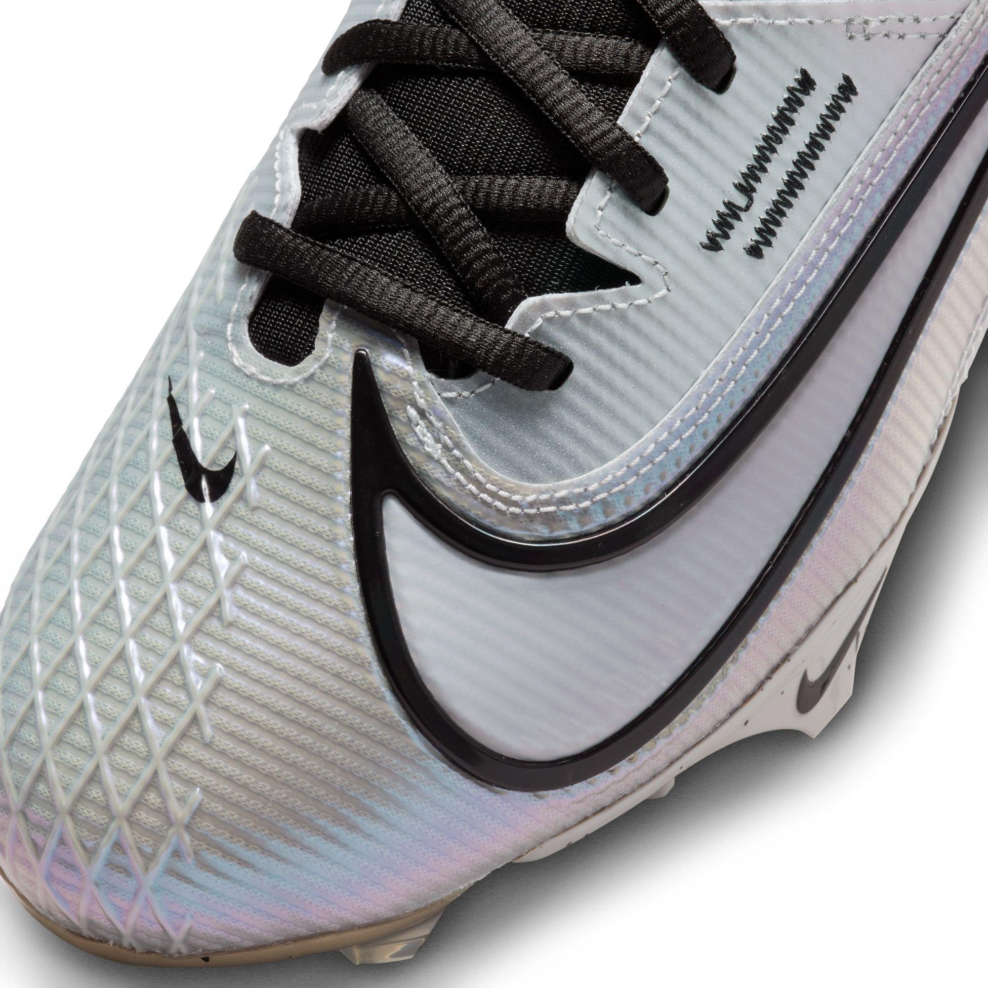 Nike Vapor Edge Elite 360 2 "Lt Smoke Grey/Black/White" Men's Football Cleat - GREY/BLACK Thumbnail View 10