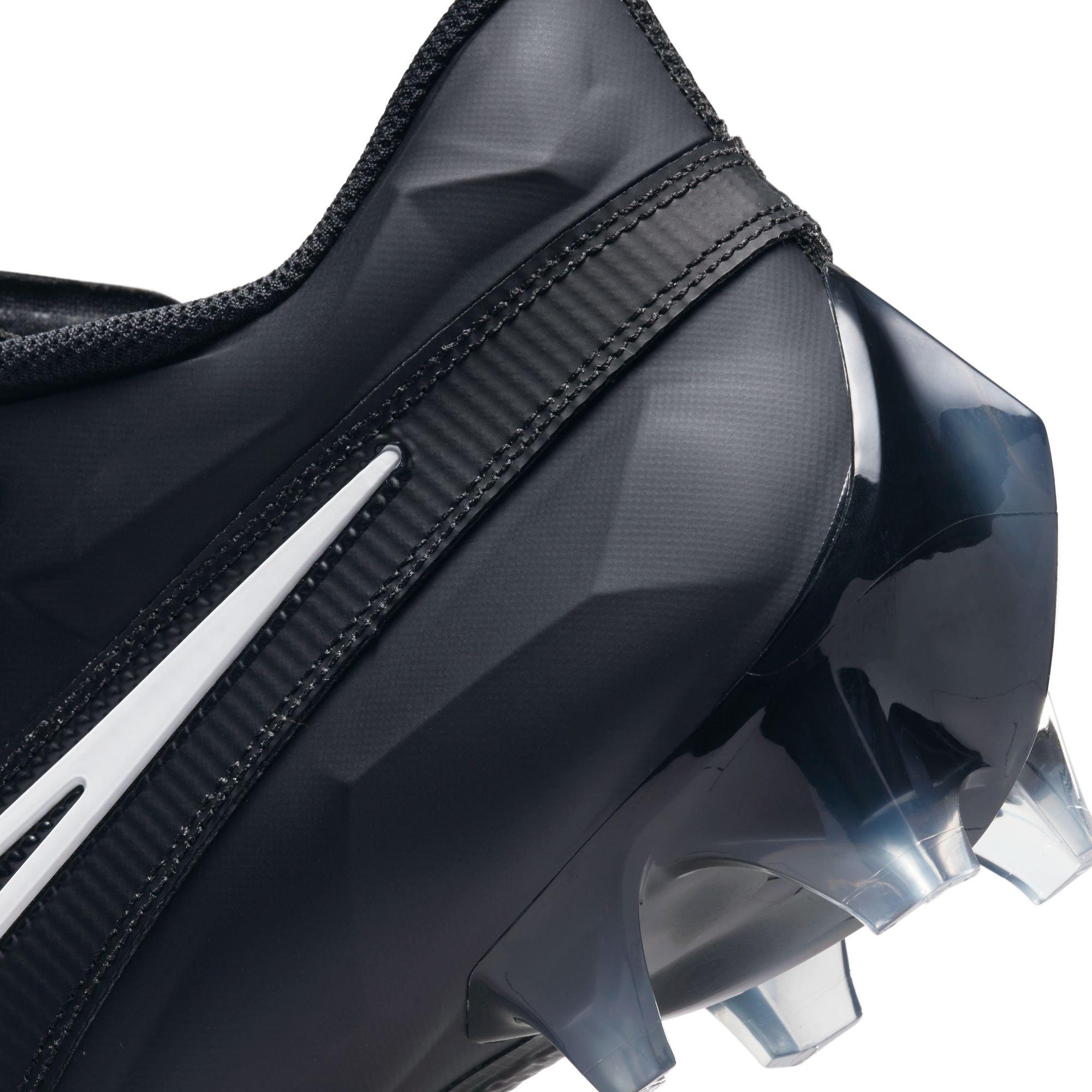 Nike Vapor Edge Elite 360 2 "Black/White/Dk Smoke Grey" Men's Football Cleat - BLACK/GREY Thumbnail View 8