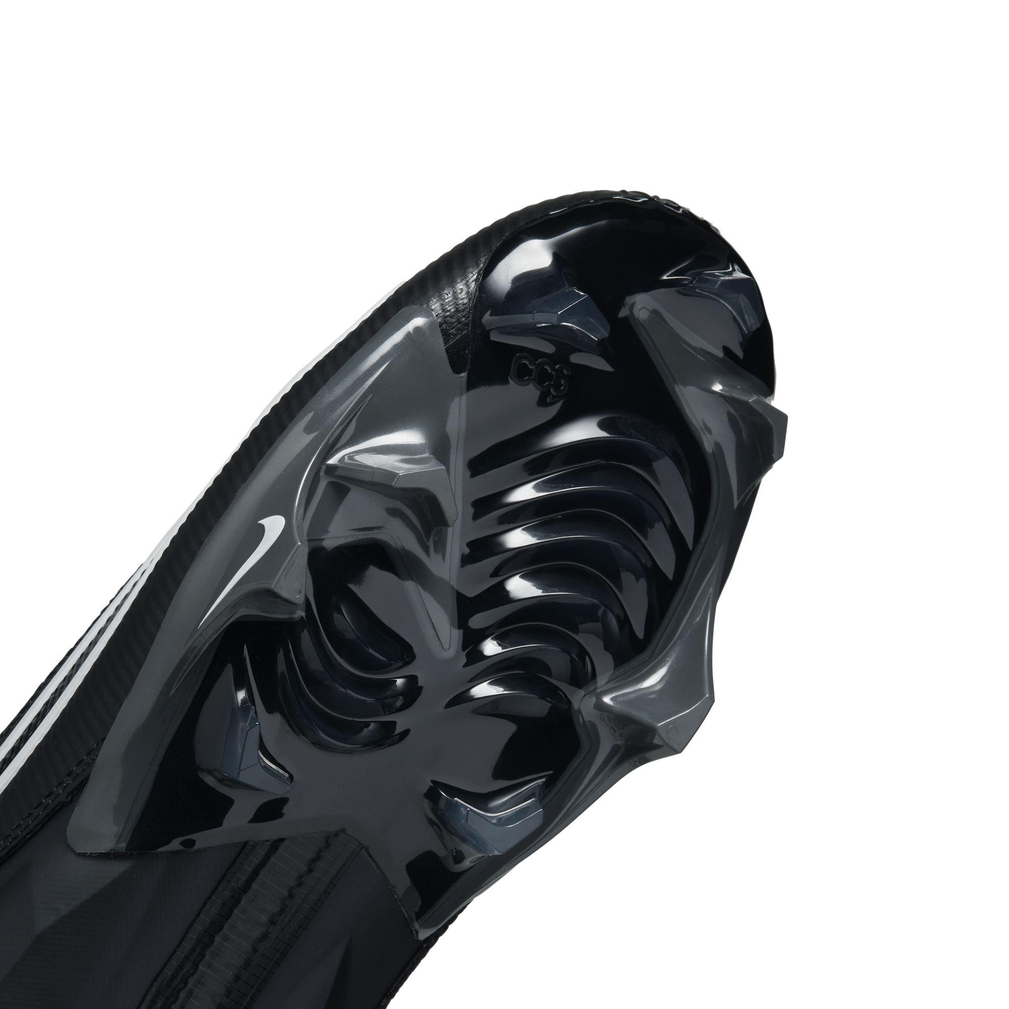 Nike Vapor Edge Elite 360 2 "Black/White/Dk Smoke Grey" Men's Football Cleat - BLACK/GREY Thumbnail View 9