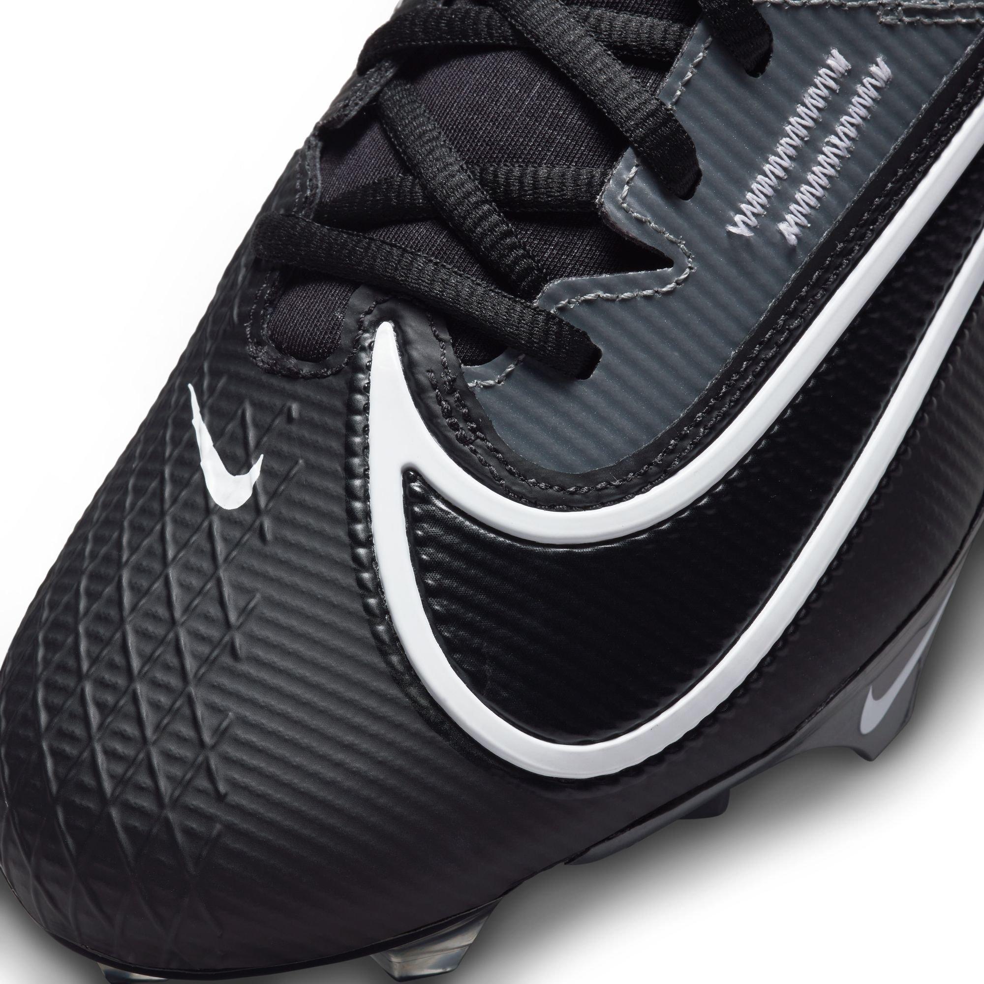 Nike Vapor Edge Elite 360 2 "Black/White/Dk Smoke Grey" Men's Football Cleat - BLACK/GREY Thumbnail View 11
