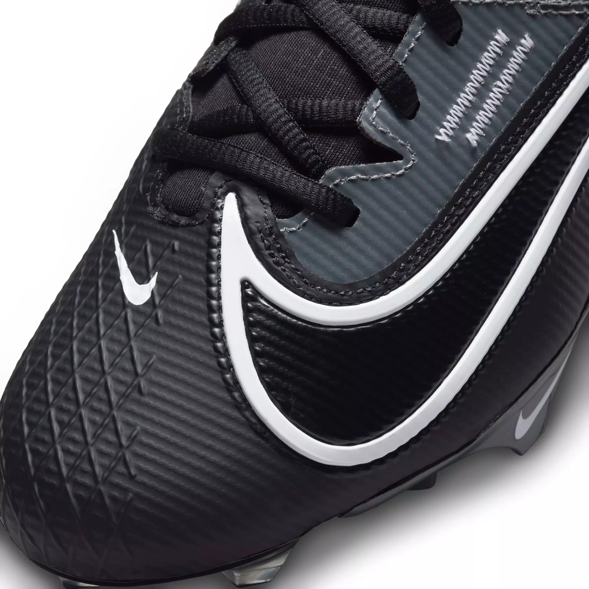 Nike Vapor Edge Elite 360 2 "Black/White/Dk Smoke Grey" Men's Football Cleat - BLACK/GREY